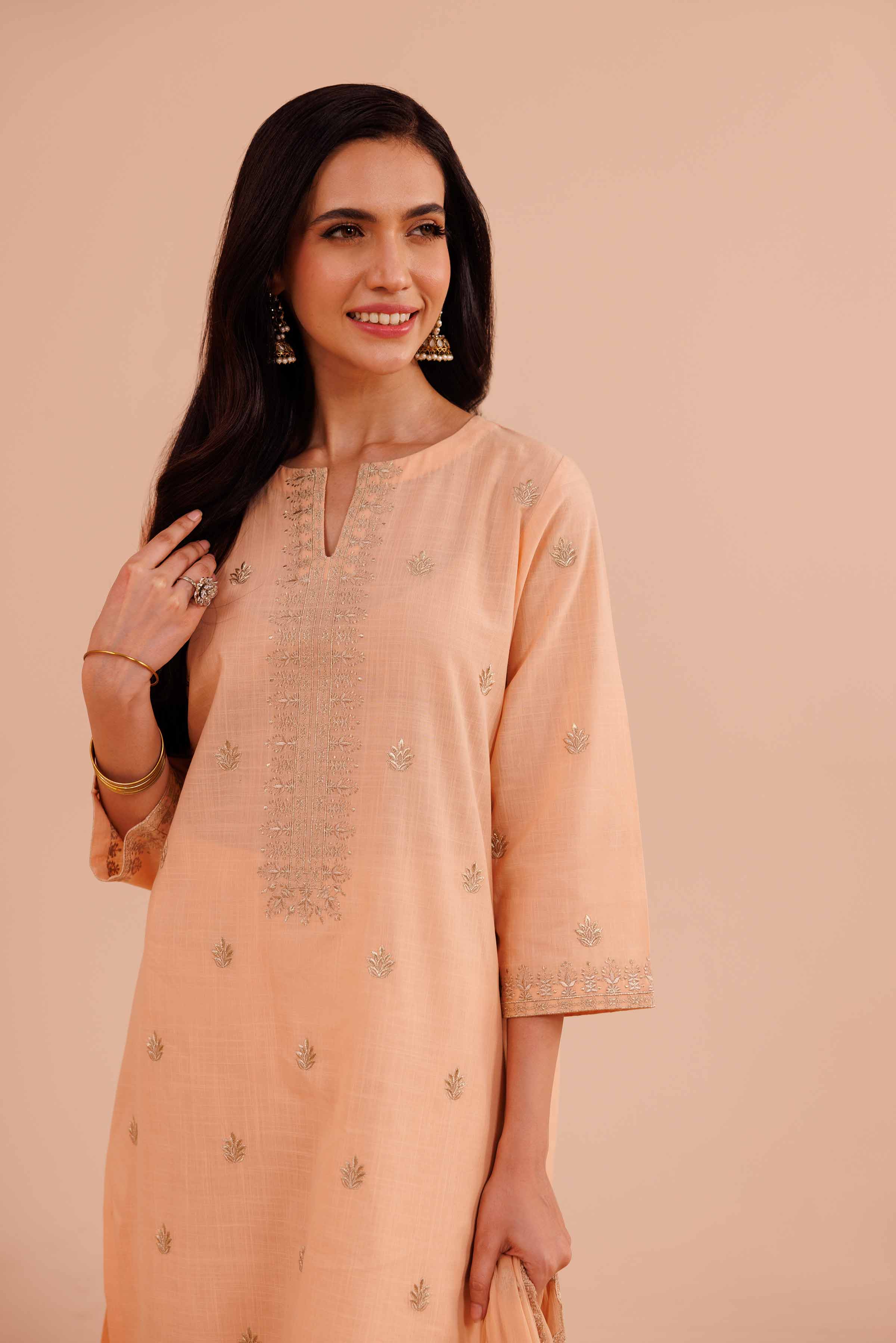 3 Piece - Embroidered Suit - KFE24-25 - Image 6