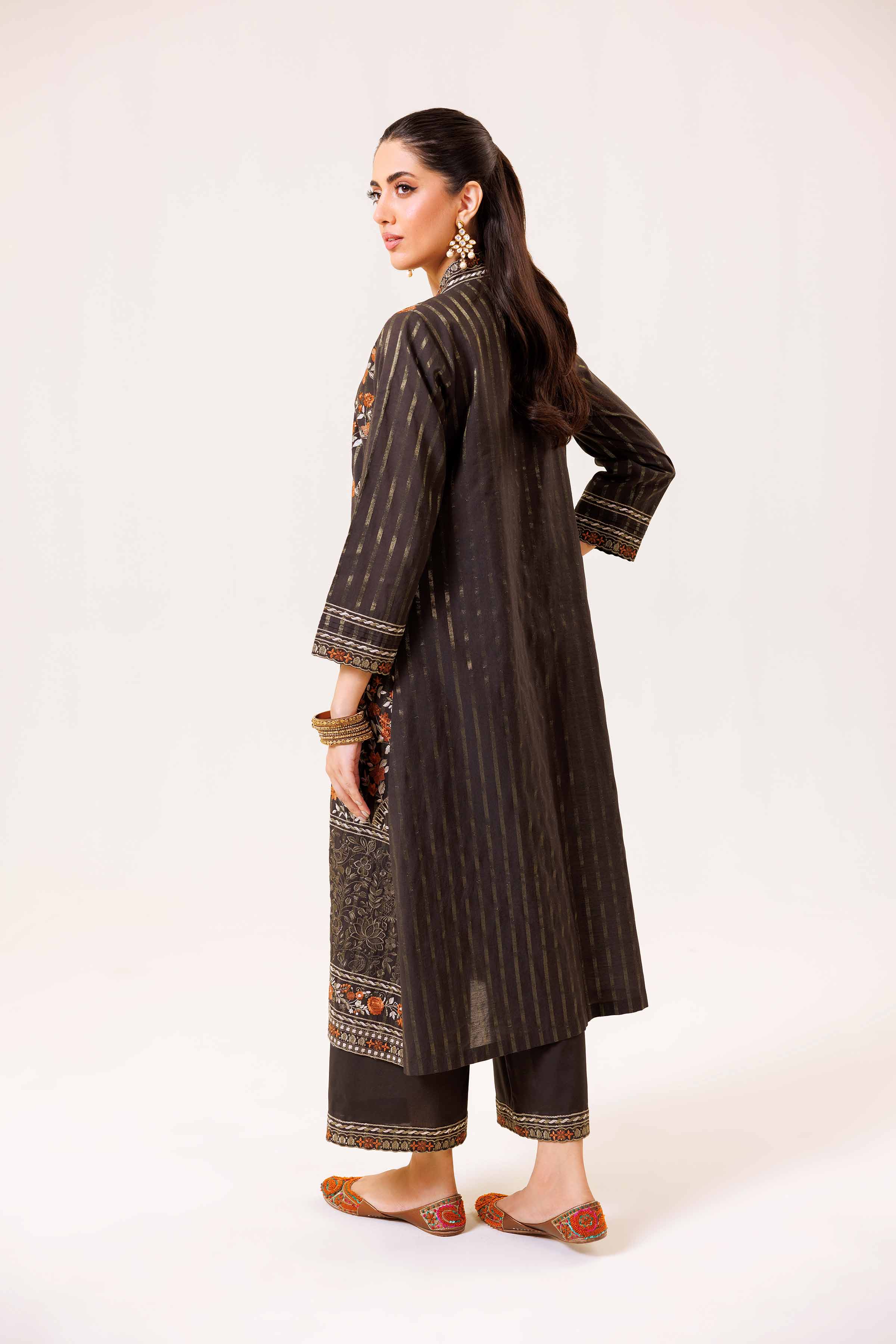 2 Piece - Embroidered Suit - KFE24-76 - Image 3