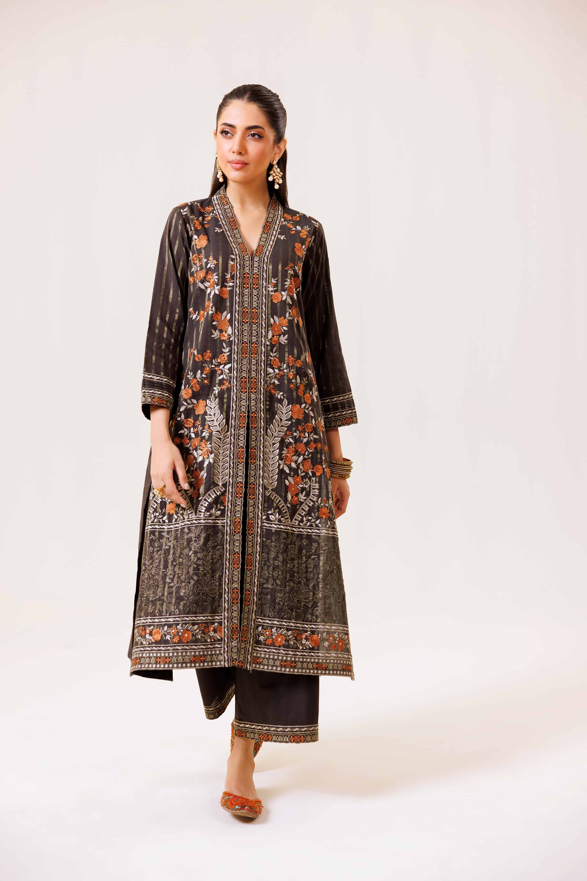 2 Piece - Embroidered Suit - KFE24-76 - Image 4