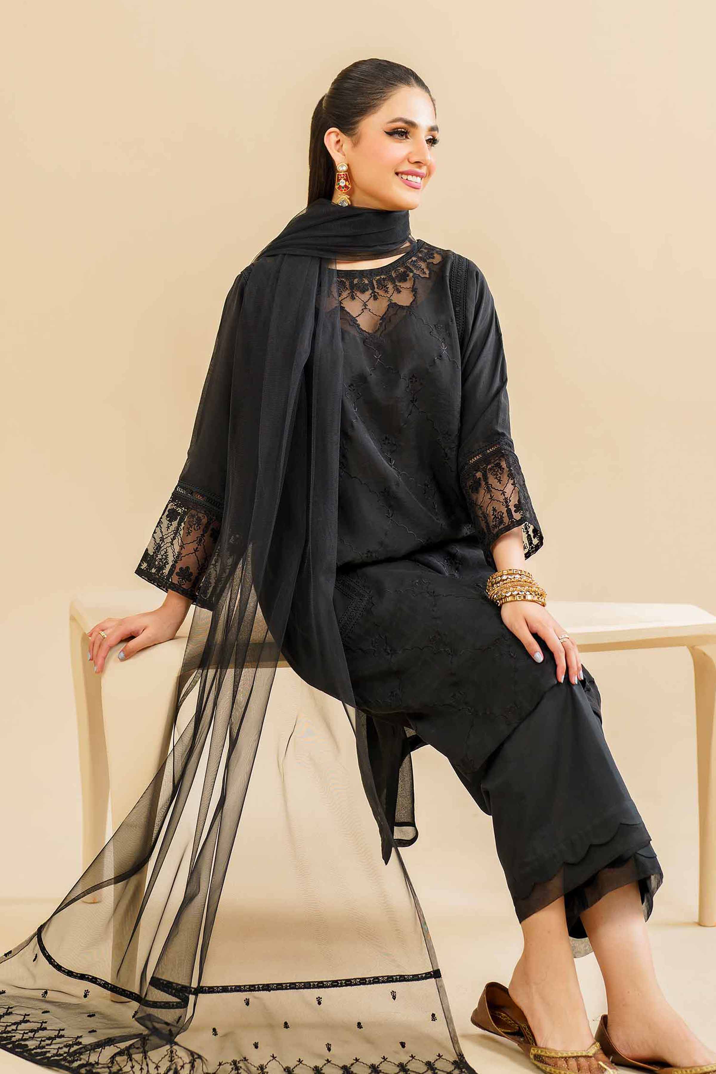 3 Piece - Embroidered Suit - KFE24-83 - Image 2