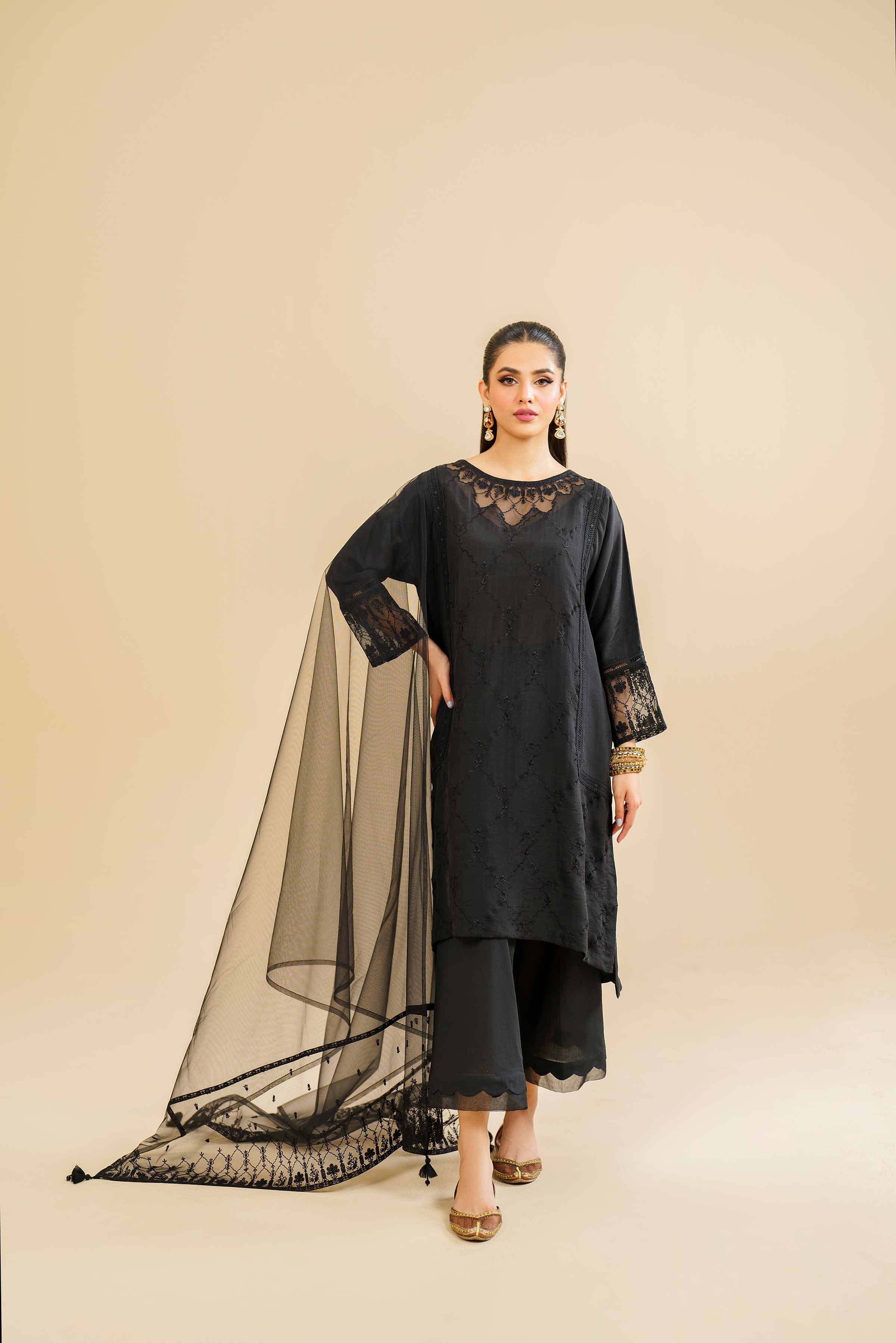 3 Piece - Embroidered Suit - KFE24-83 - Image 4