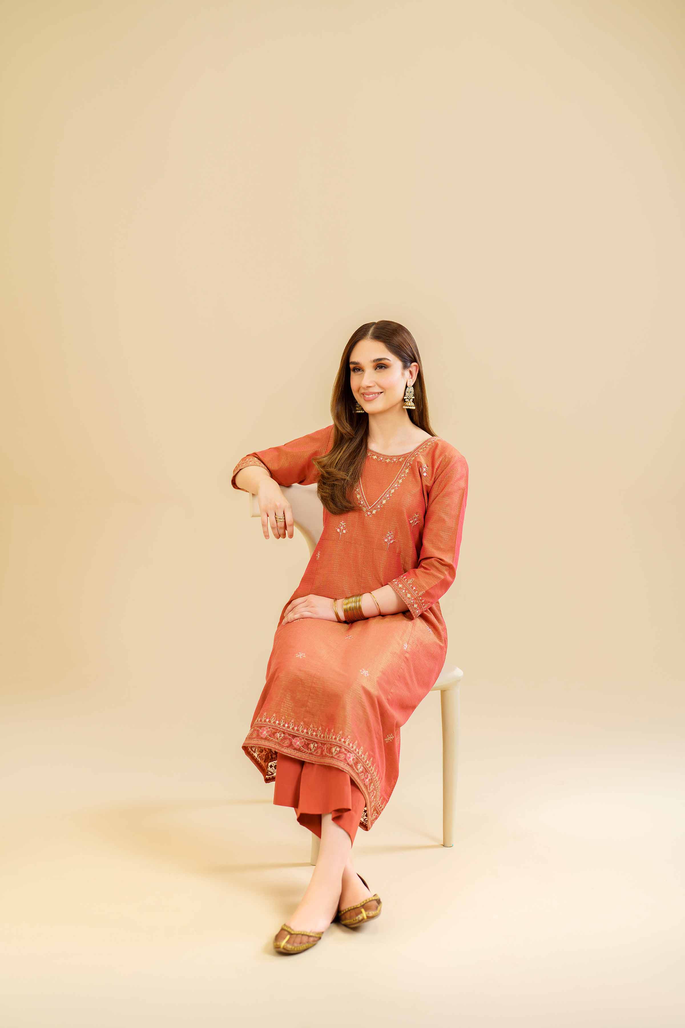 2 Piece - Embroidered Suit - KFE24-99 - Image 4