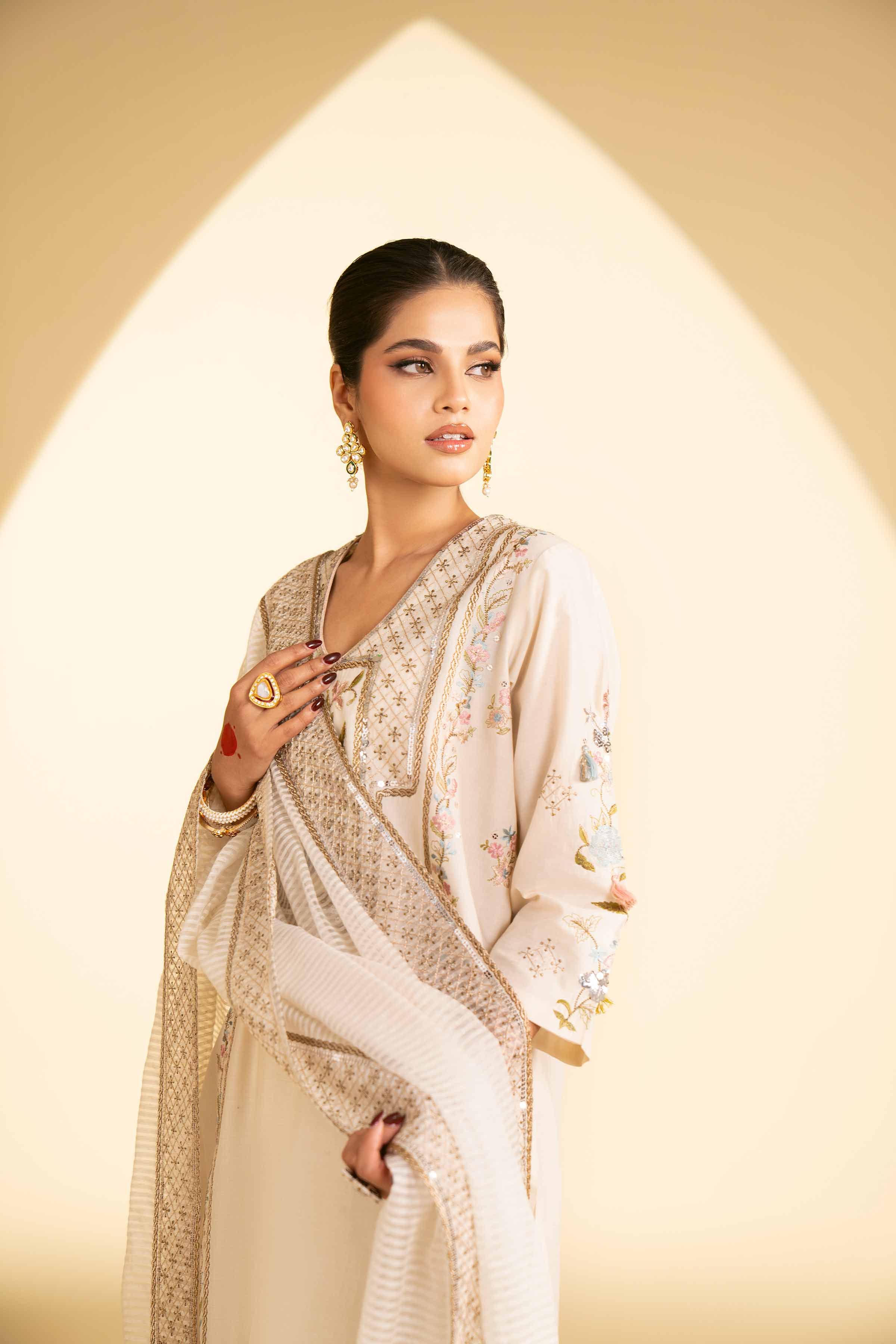 3 Piece - Embroidered Suit - KFE25-02 - Image 5