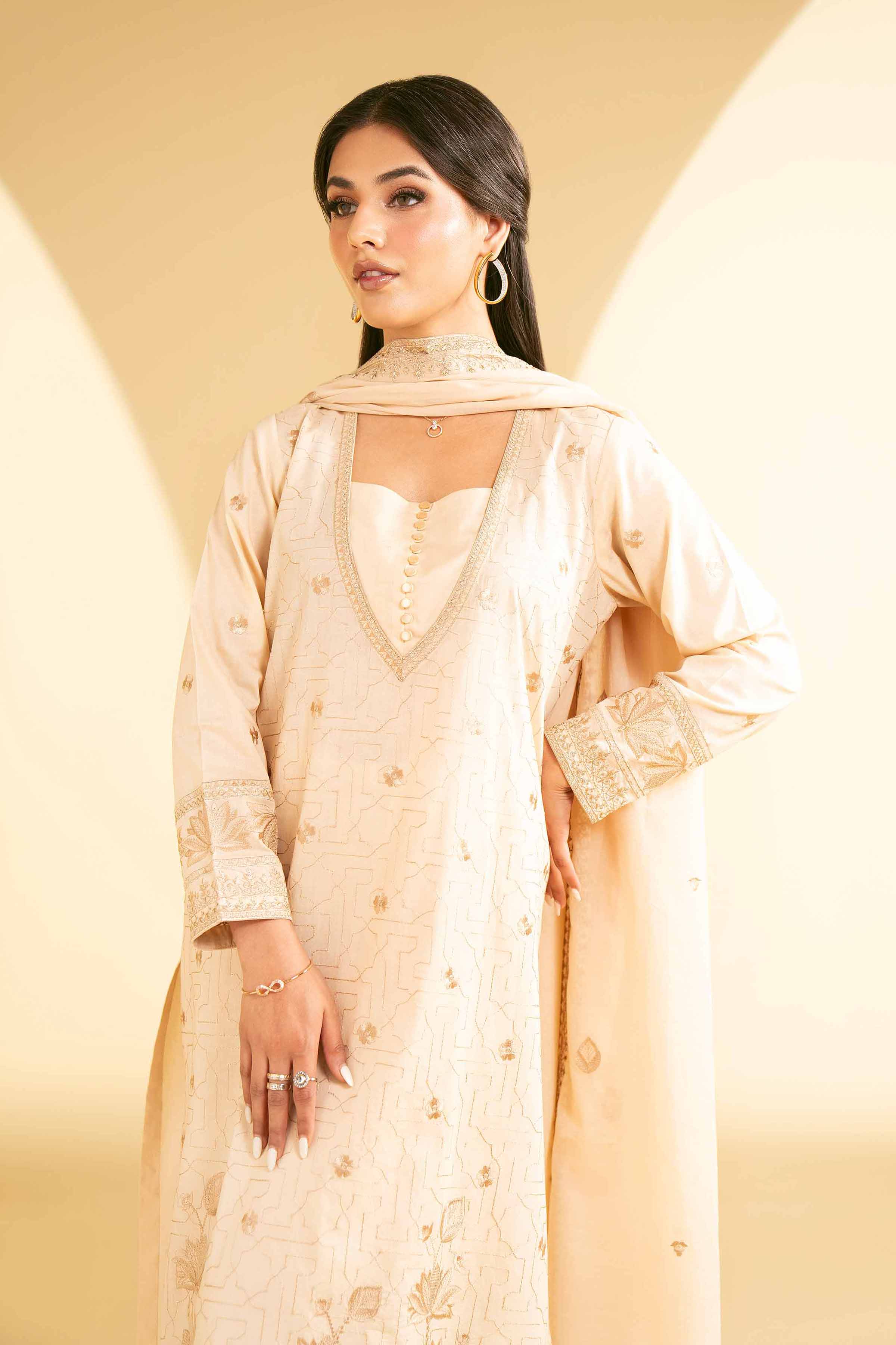 3 Piece - Embroidered Suit - KFE25-03 - Image 2