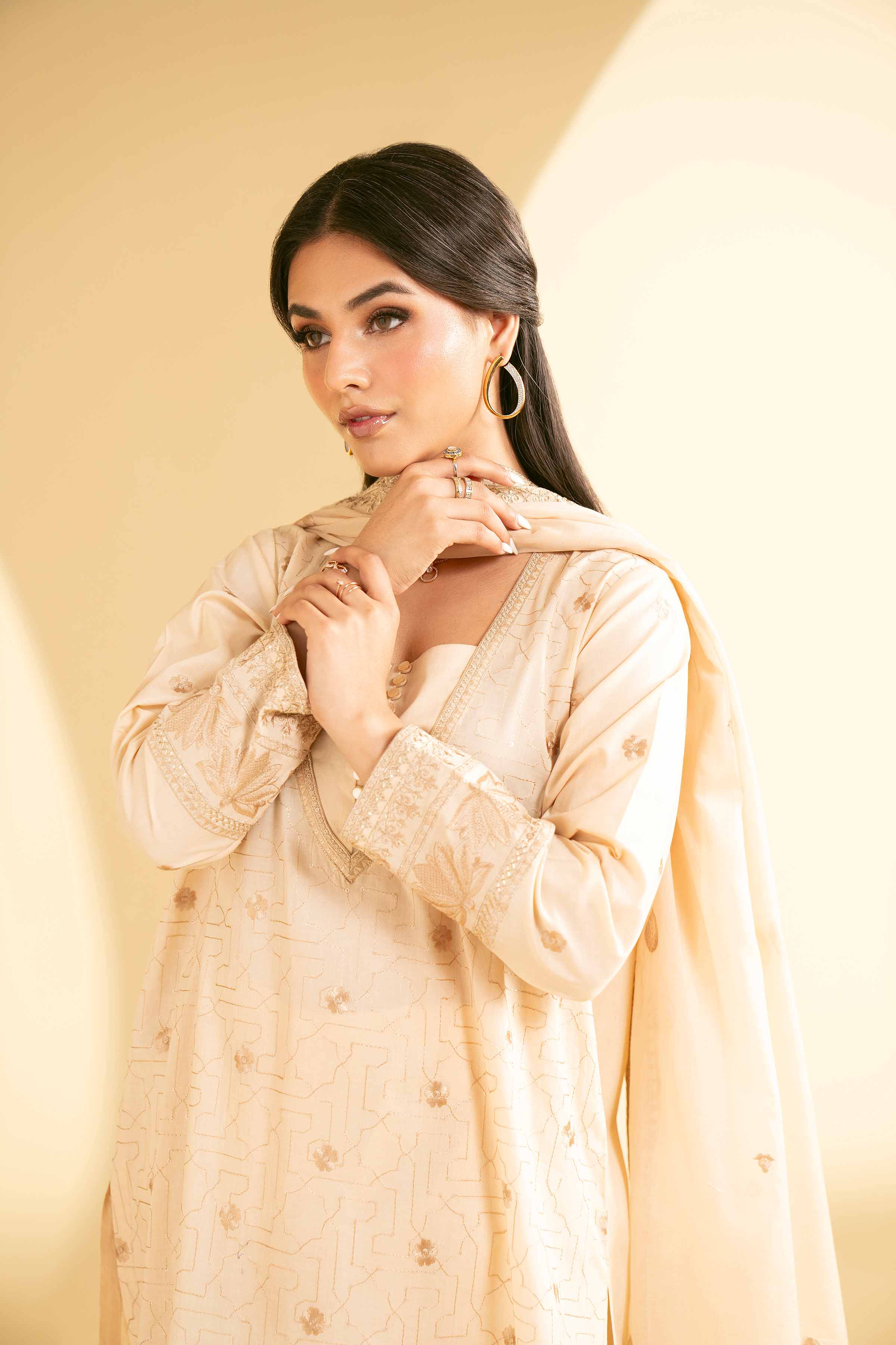 3 Piece - Embroidered Suit - KFE25-03 - Image 4