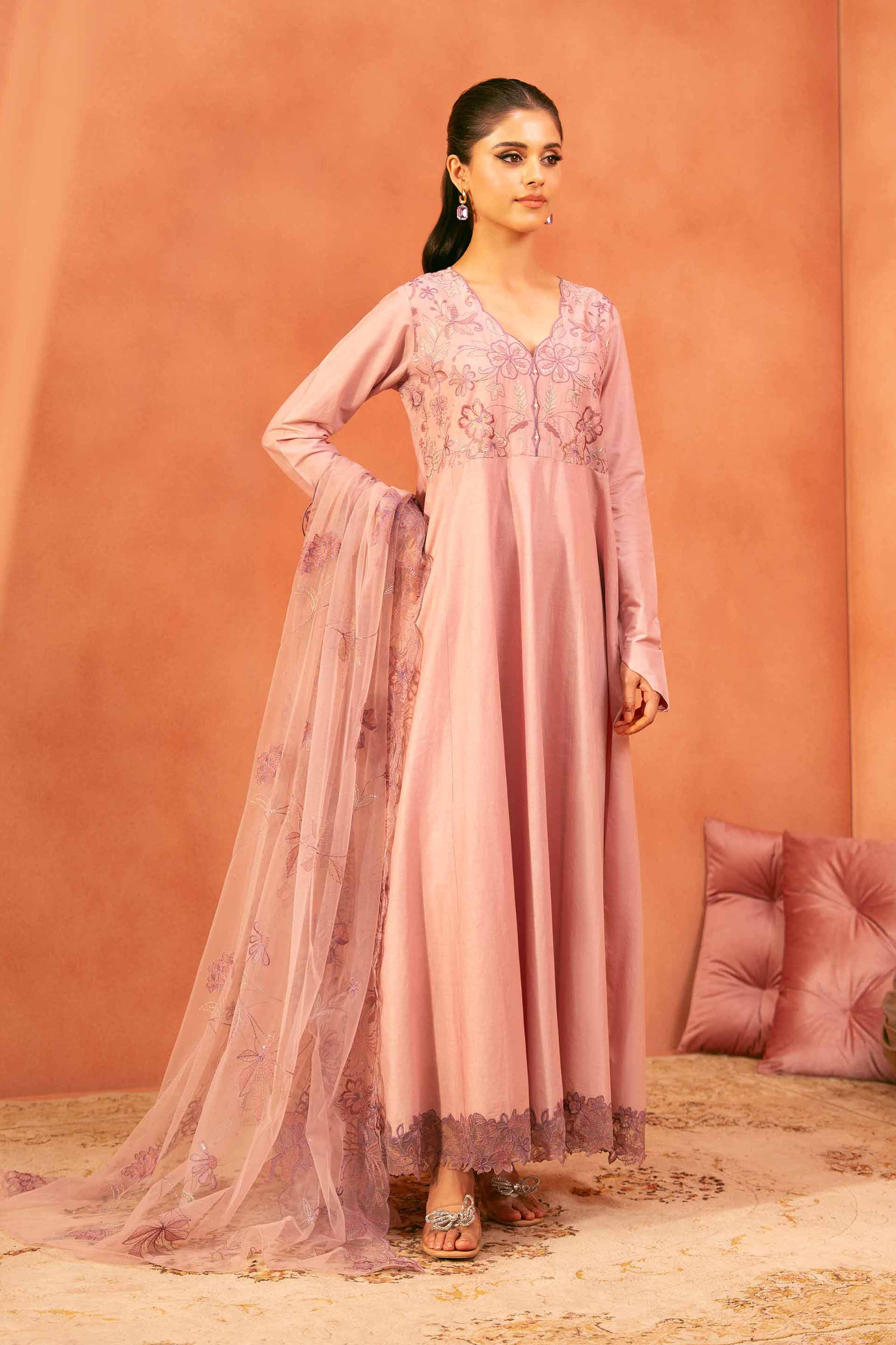 2 Piece - Embroidered Suit - KFE25-114 - Image 2