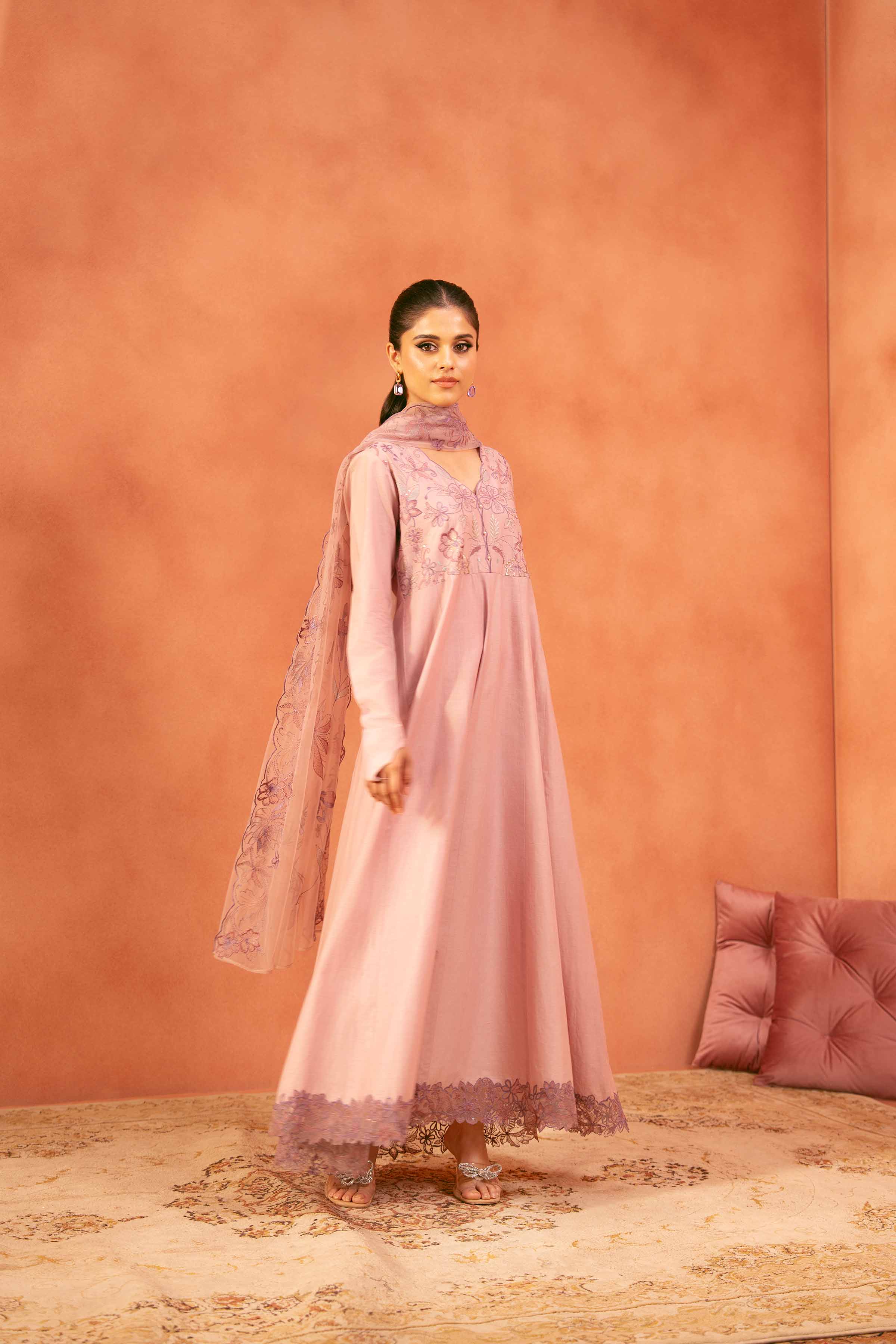 2 Piece - Embroidered Suit - KFE25-114 - Image 6
