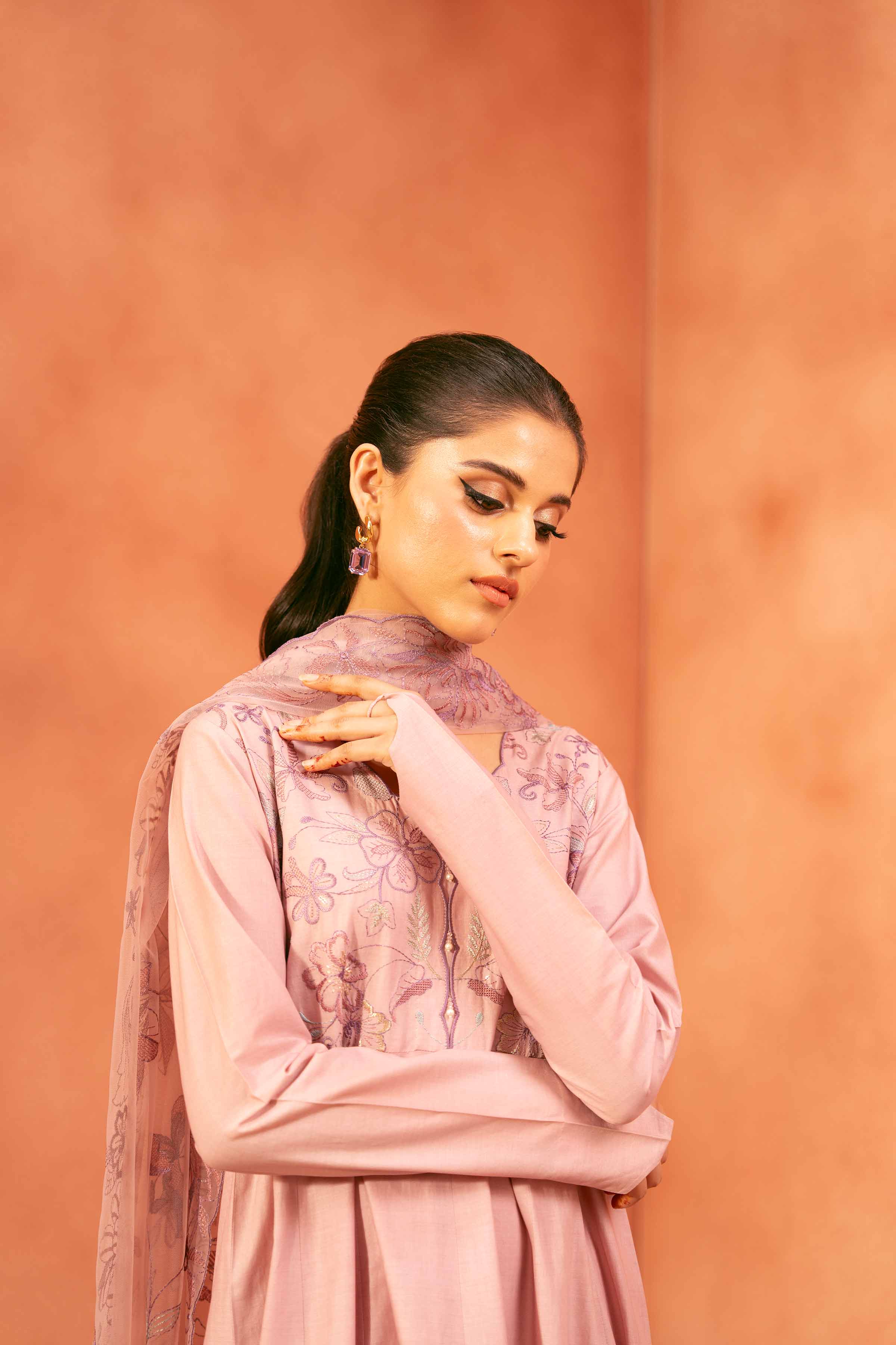 2 Piece - Embroidered Suit - KFE25-114 - Image 7