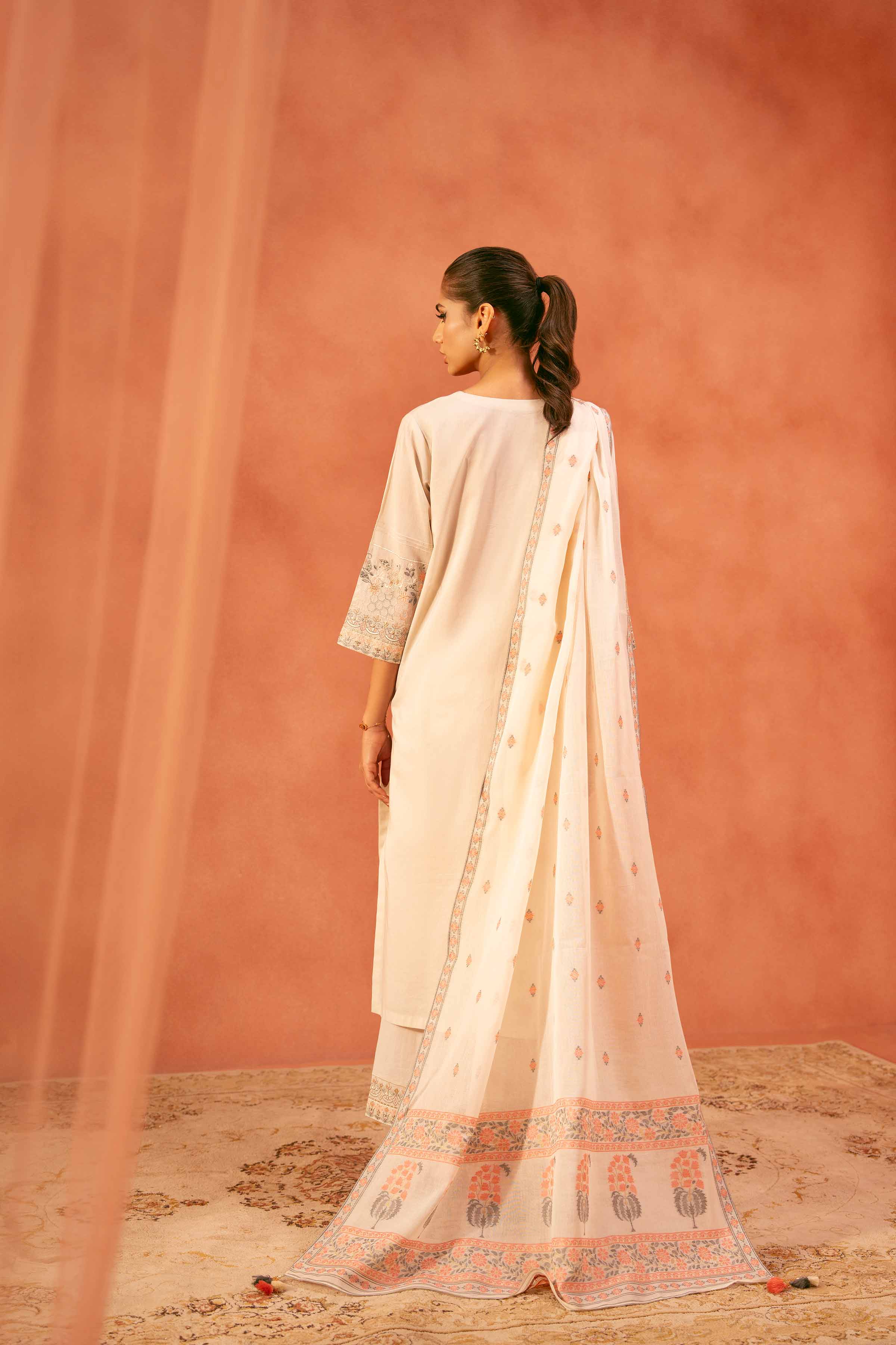 3 Piece - Embroidered Suit - KFE25-116 - Image 4