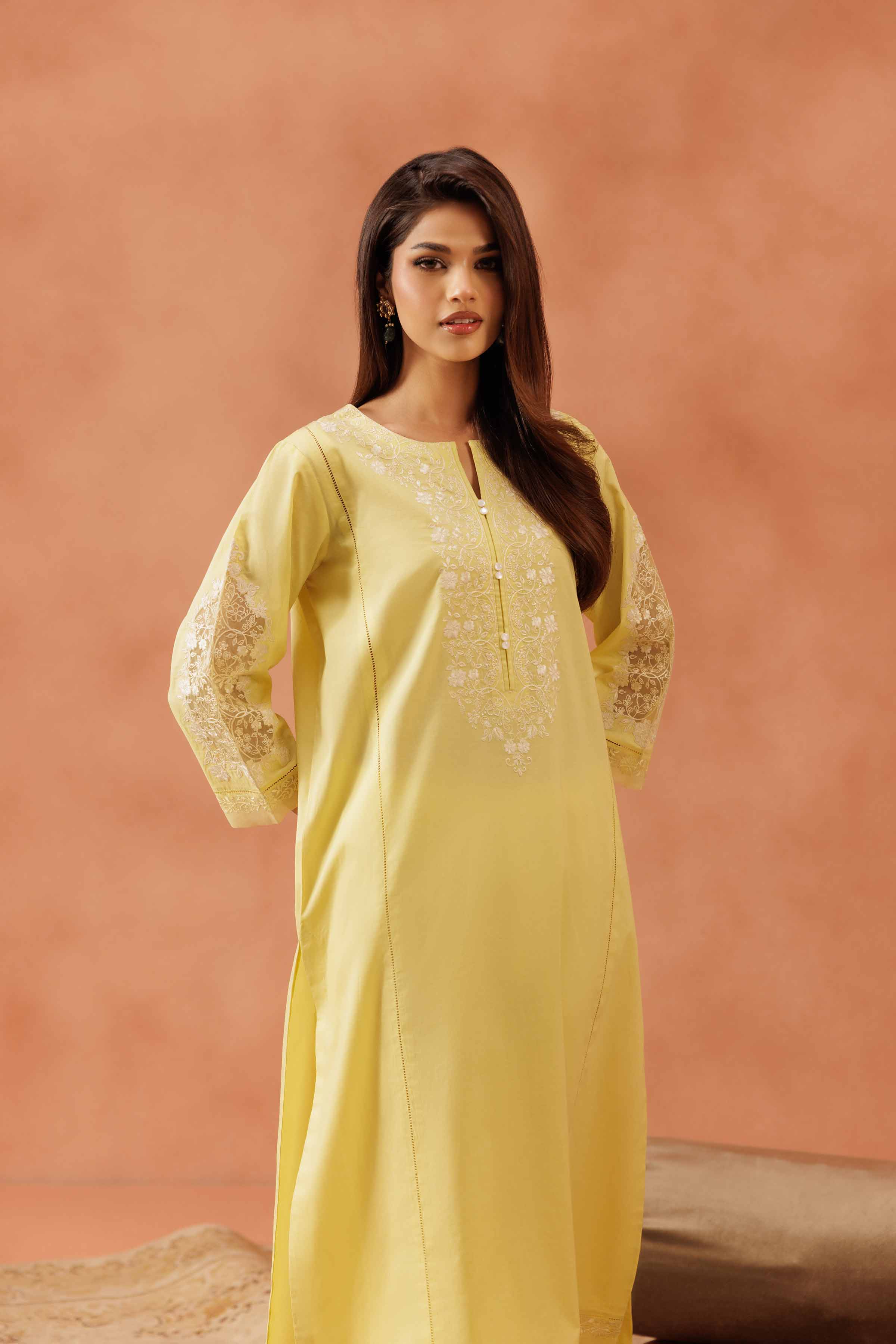 2 Piece - Embroidered Suit - KFE25-137 - Image 4