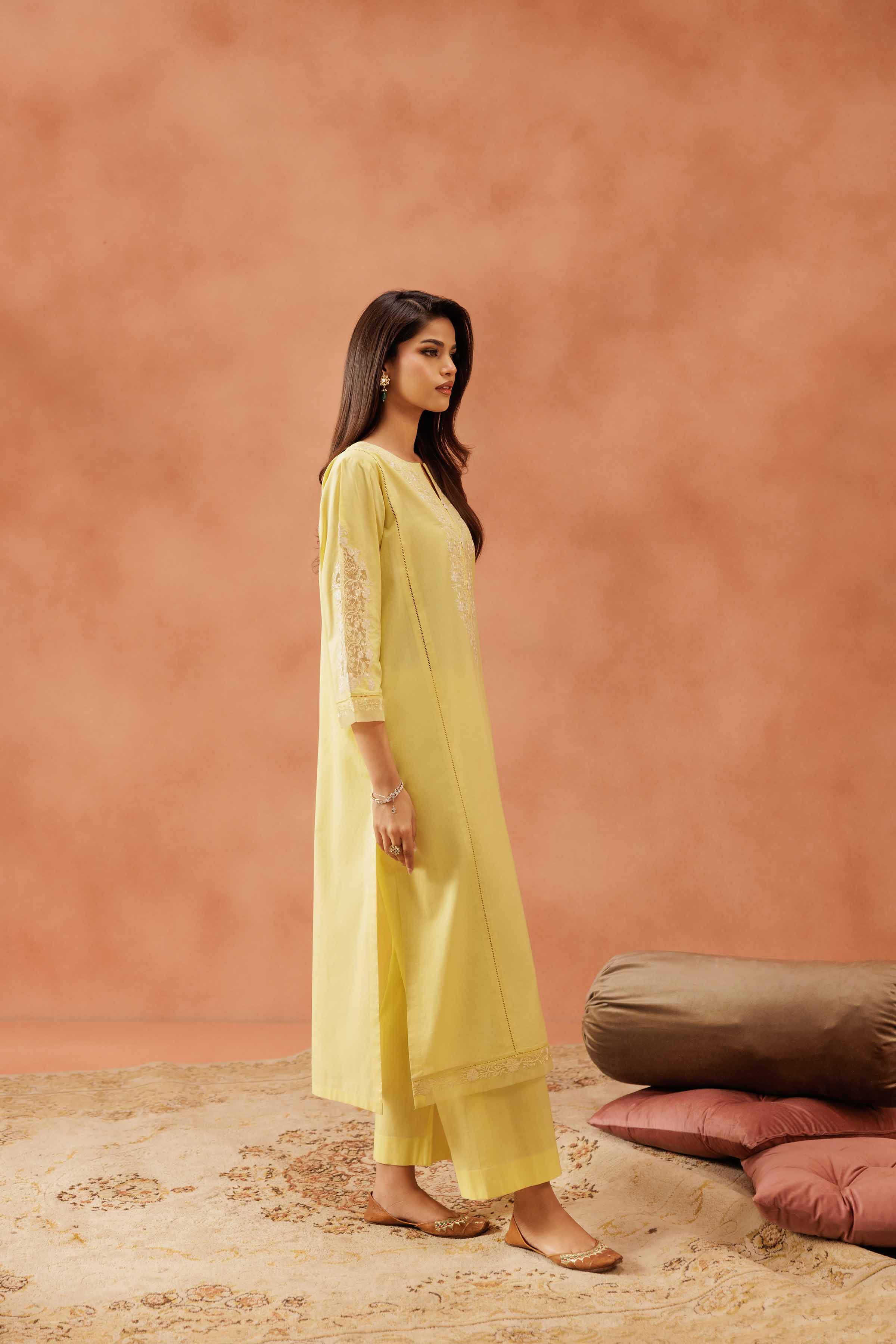 2 Piece - Embroidered Suit - KFE25-137 - Image 5