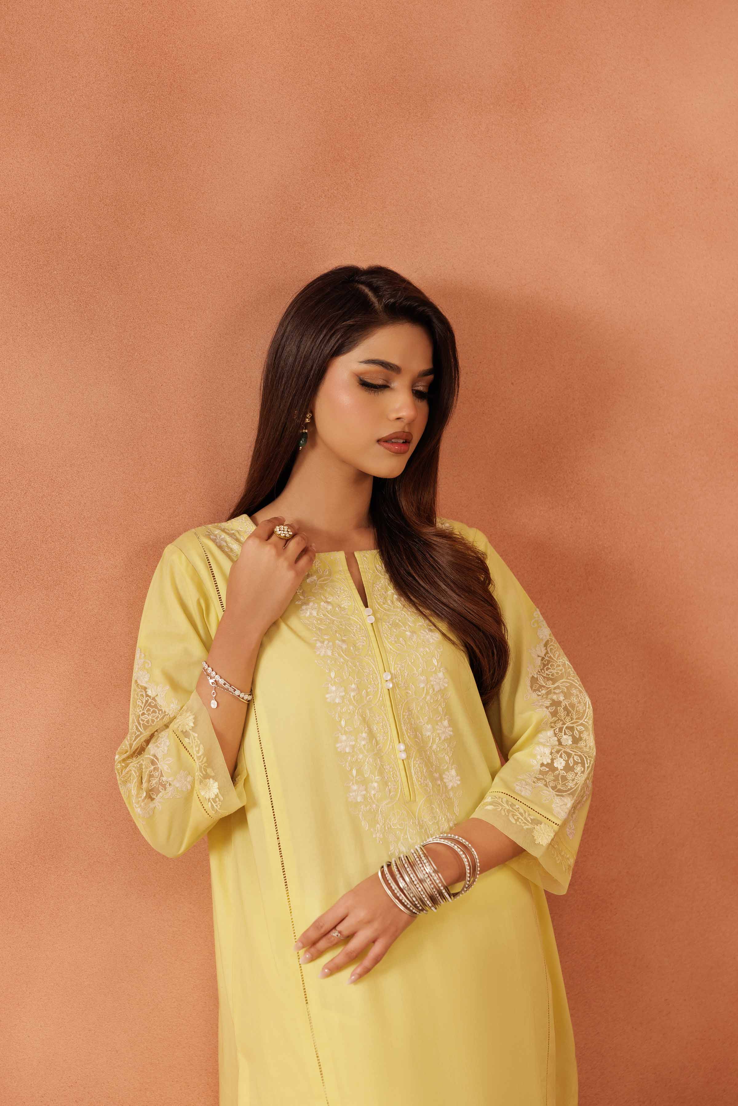 2 Piece - Embroidered Suit - KFE25-137 - Image 7