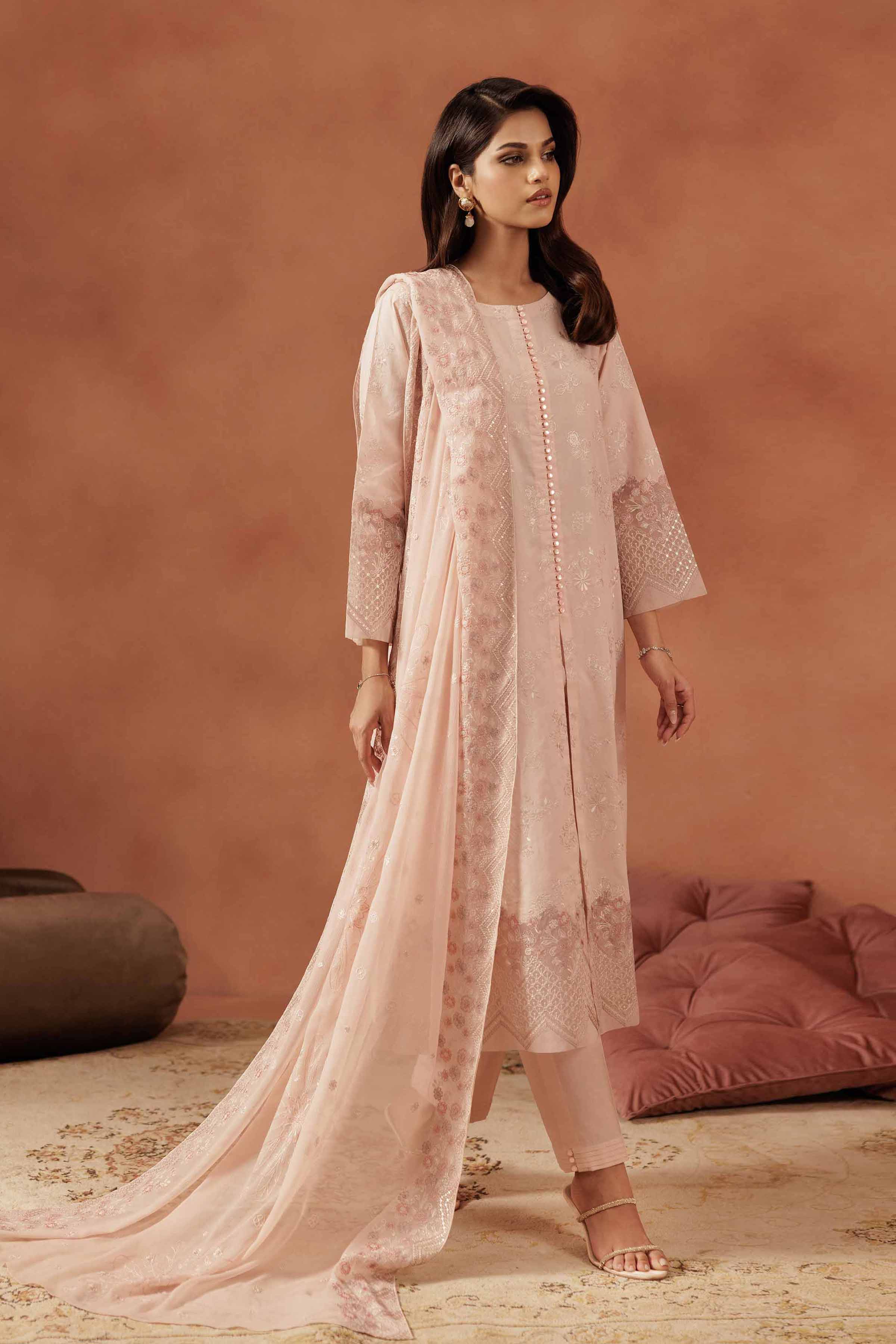 3 Piece - Embroidered Suit - KFE25-154 - Image 2