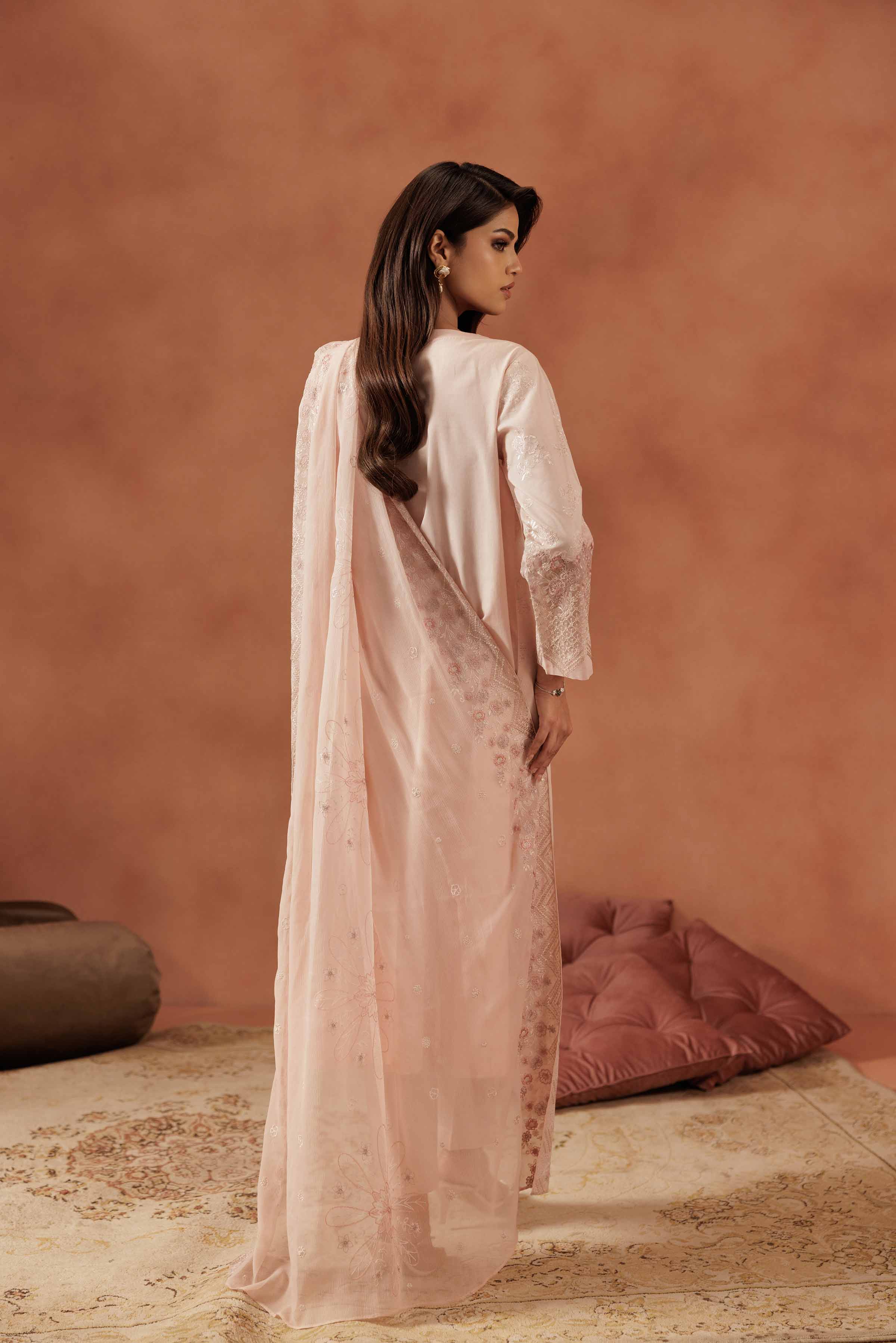 3 Piece - Embroidered Suit - KFE25-154 - Image 3