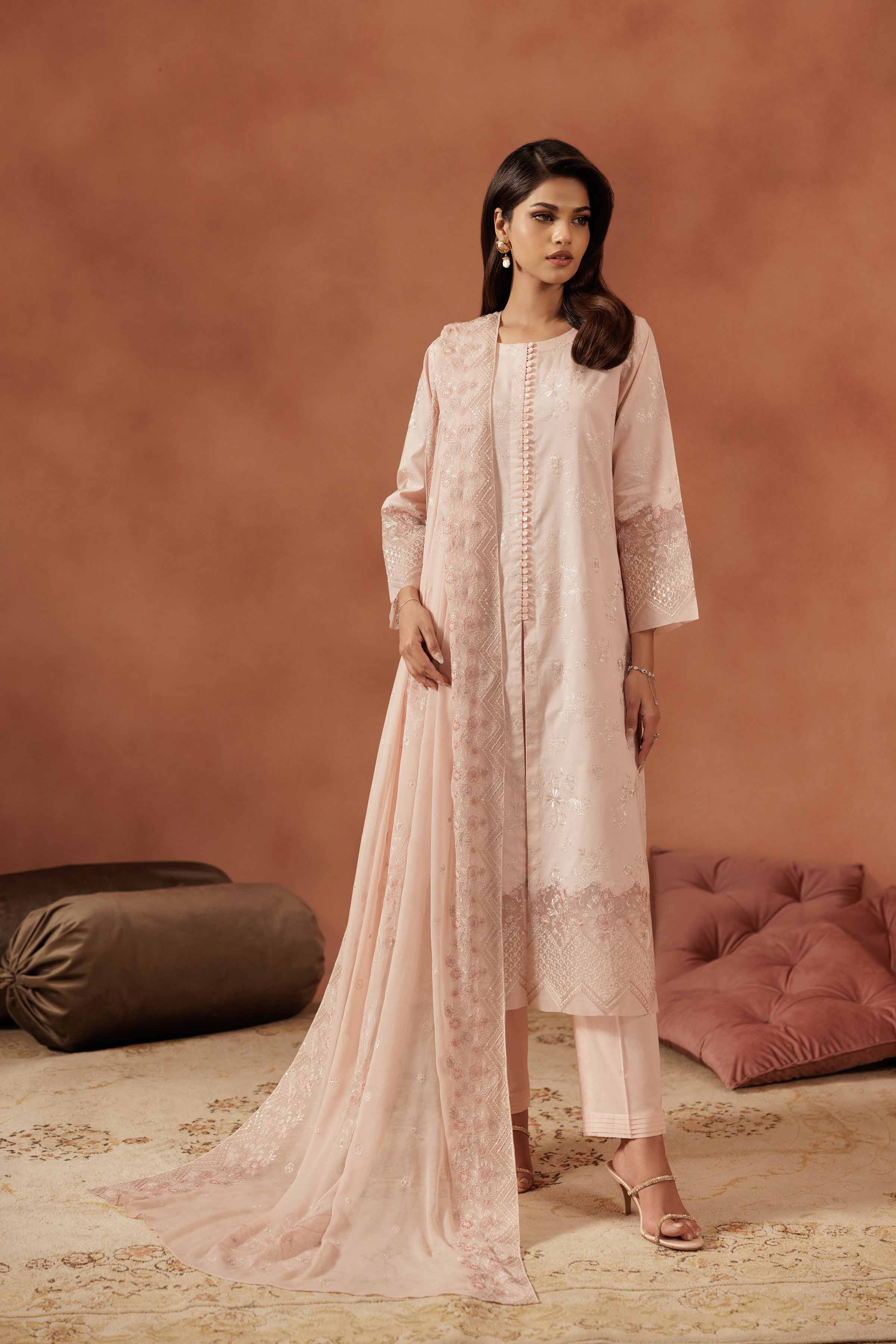 3 Piece - Embroidered Suit - KFE25-154 - Image 4