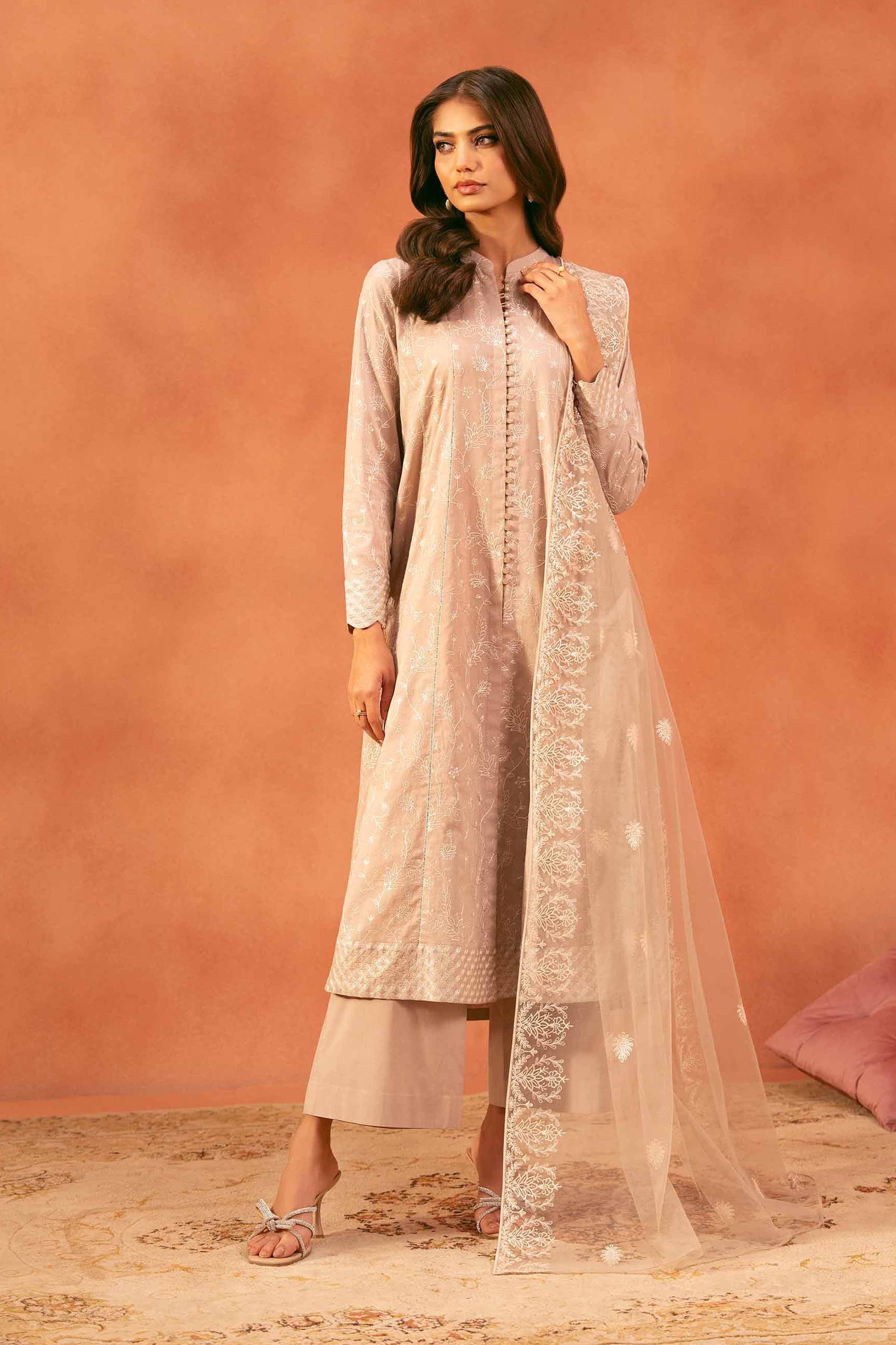 3 Piece - Embroidered Suit - KFE25-181