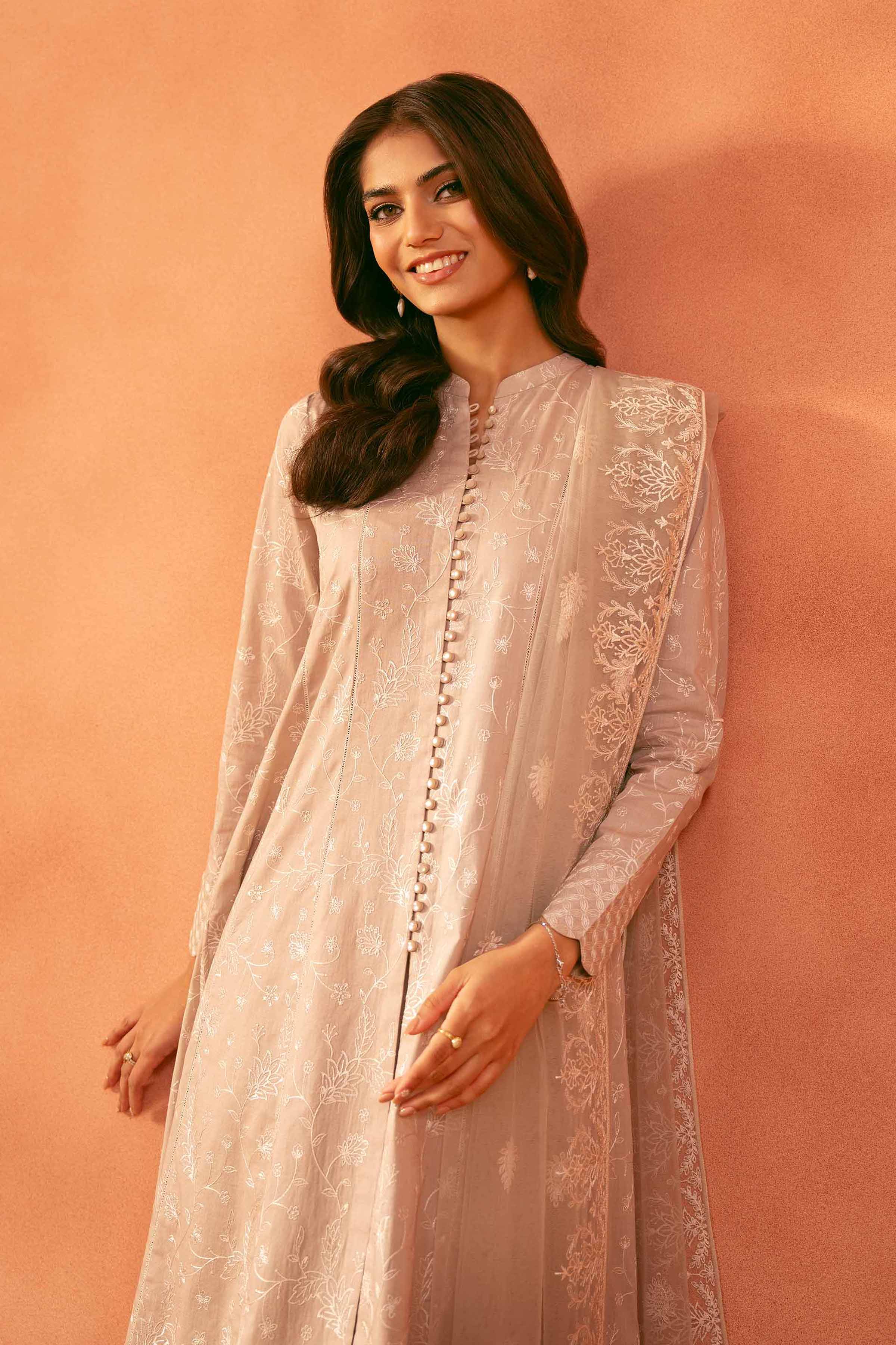 3 Piece - Embroidered Suit - KFE25-181 - Image 2
