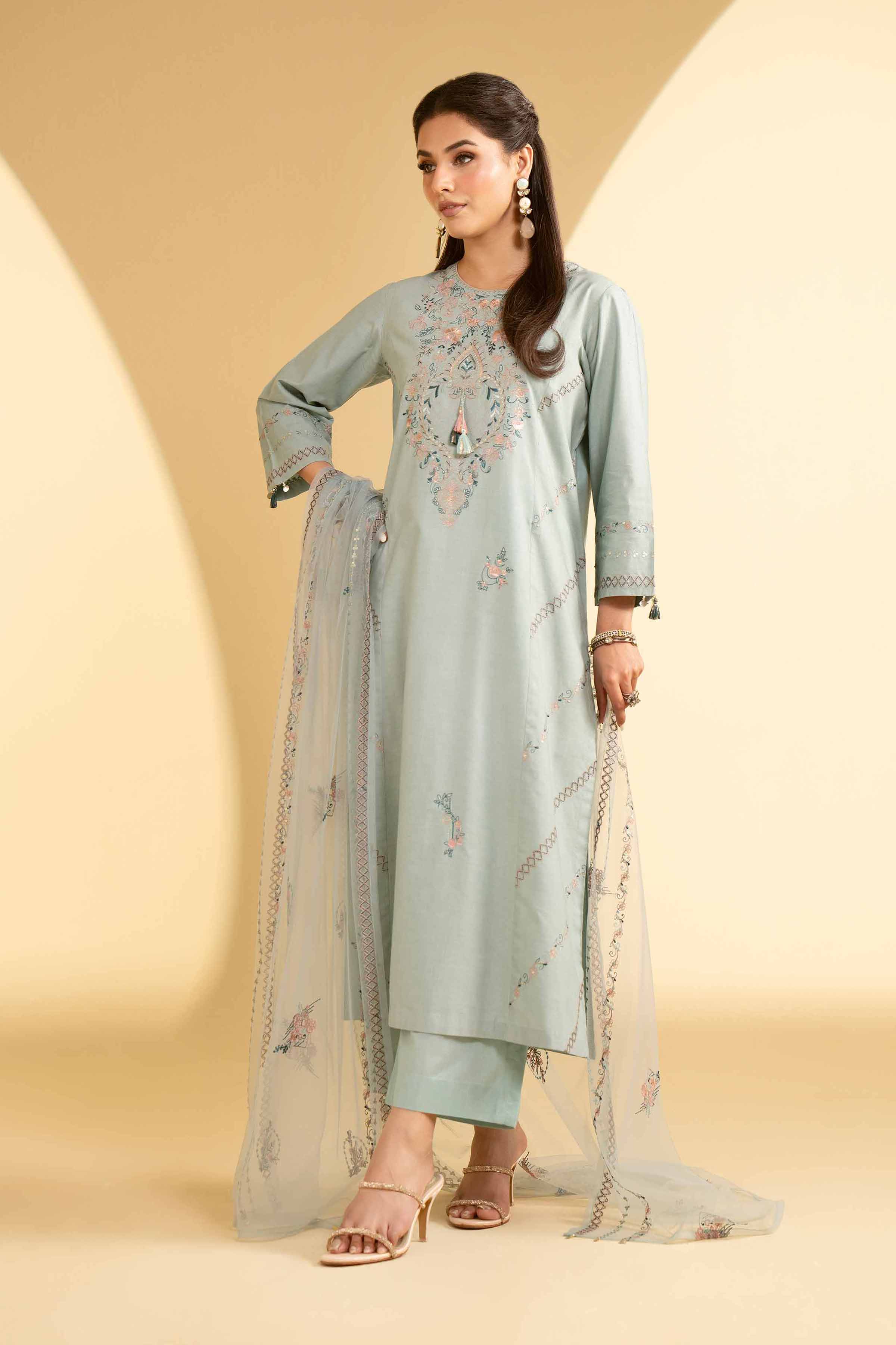 3 Piece - Embroidered Suit - KFE25-27