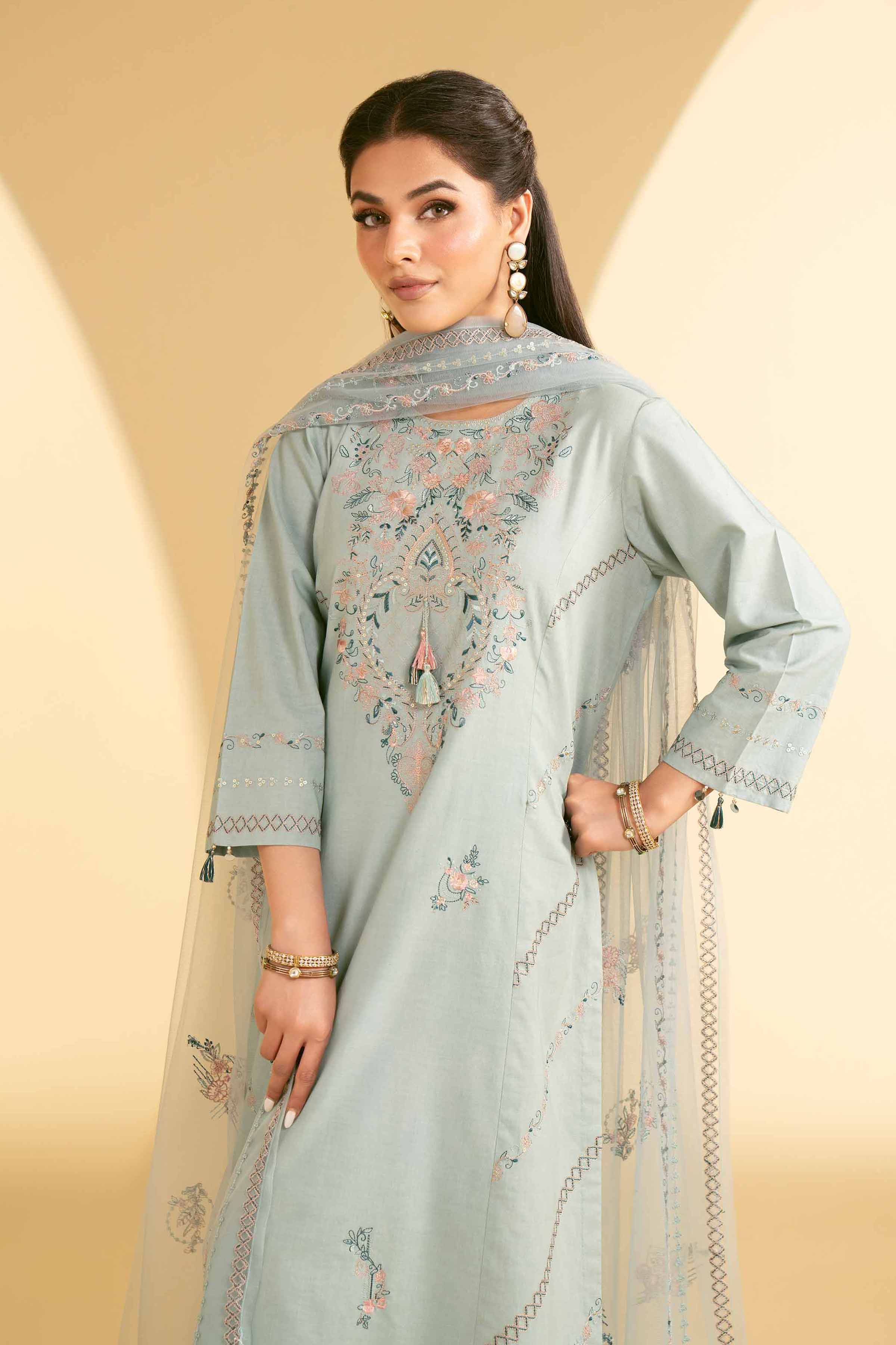 3 Piece - Embroidered Suit - KFE25-27 - Image 2
