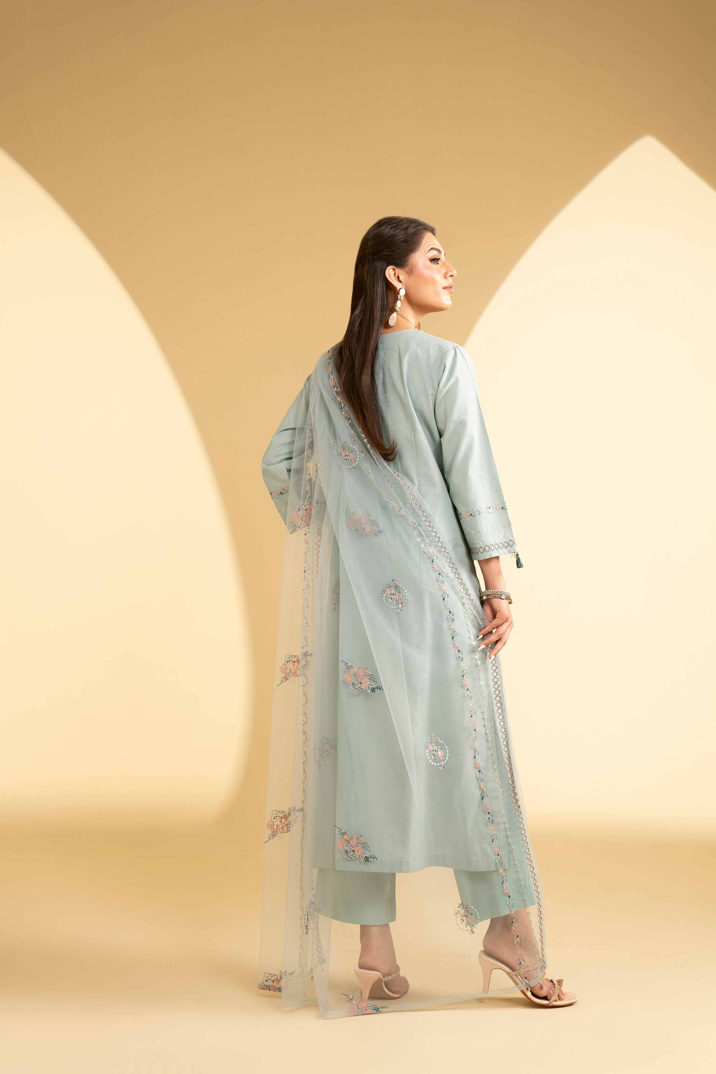 3 Piece - Embroidered Suit - KFE25-27 - Image 3