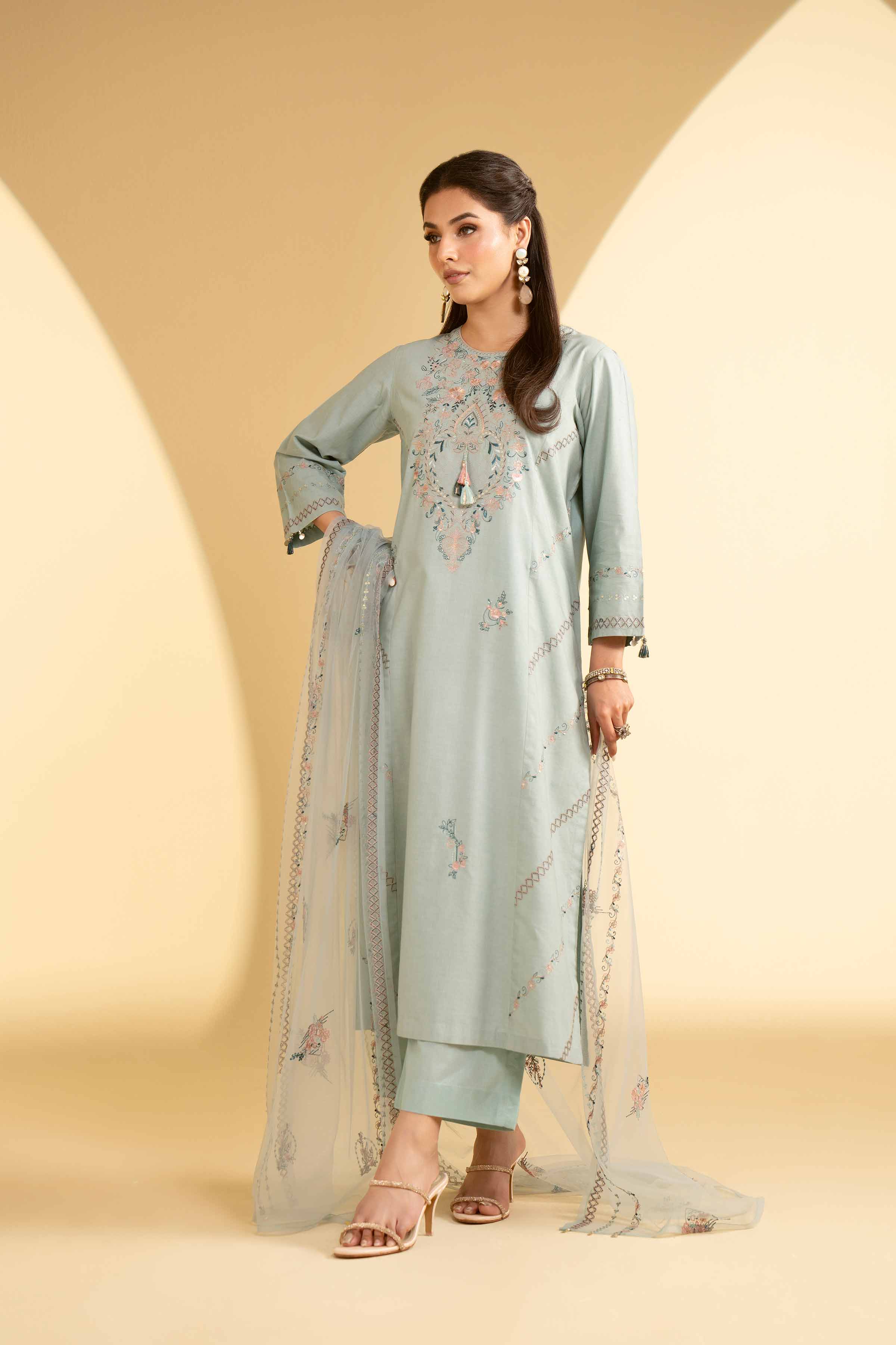 3 Piece - Embroidered Suit - KFE25-27 - Image 5