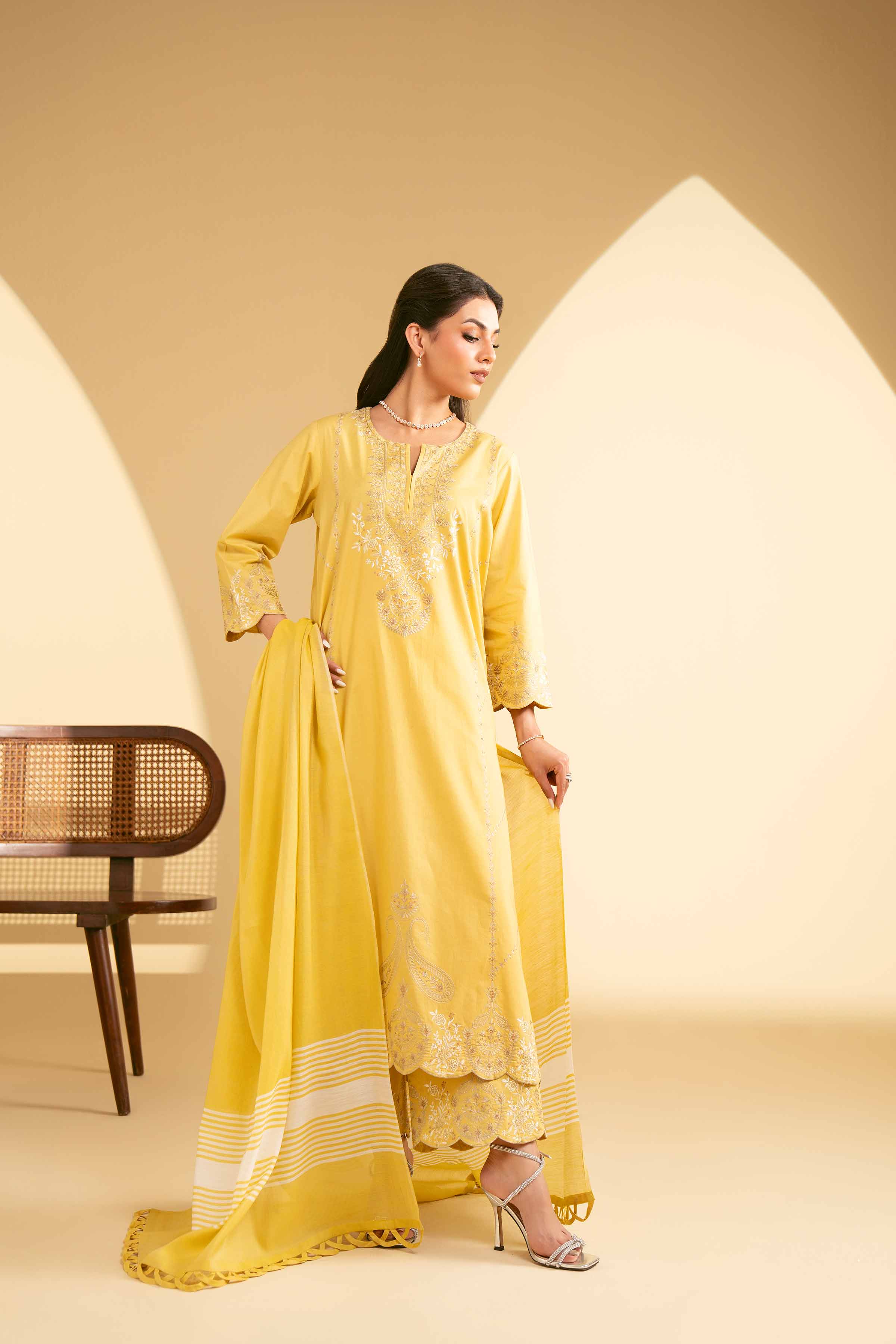 3 Piece - Embroidered Suit - KFE25-62 - Image 5