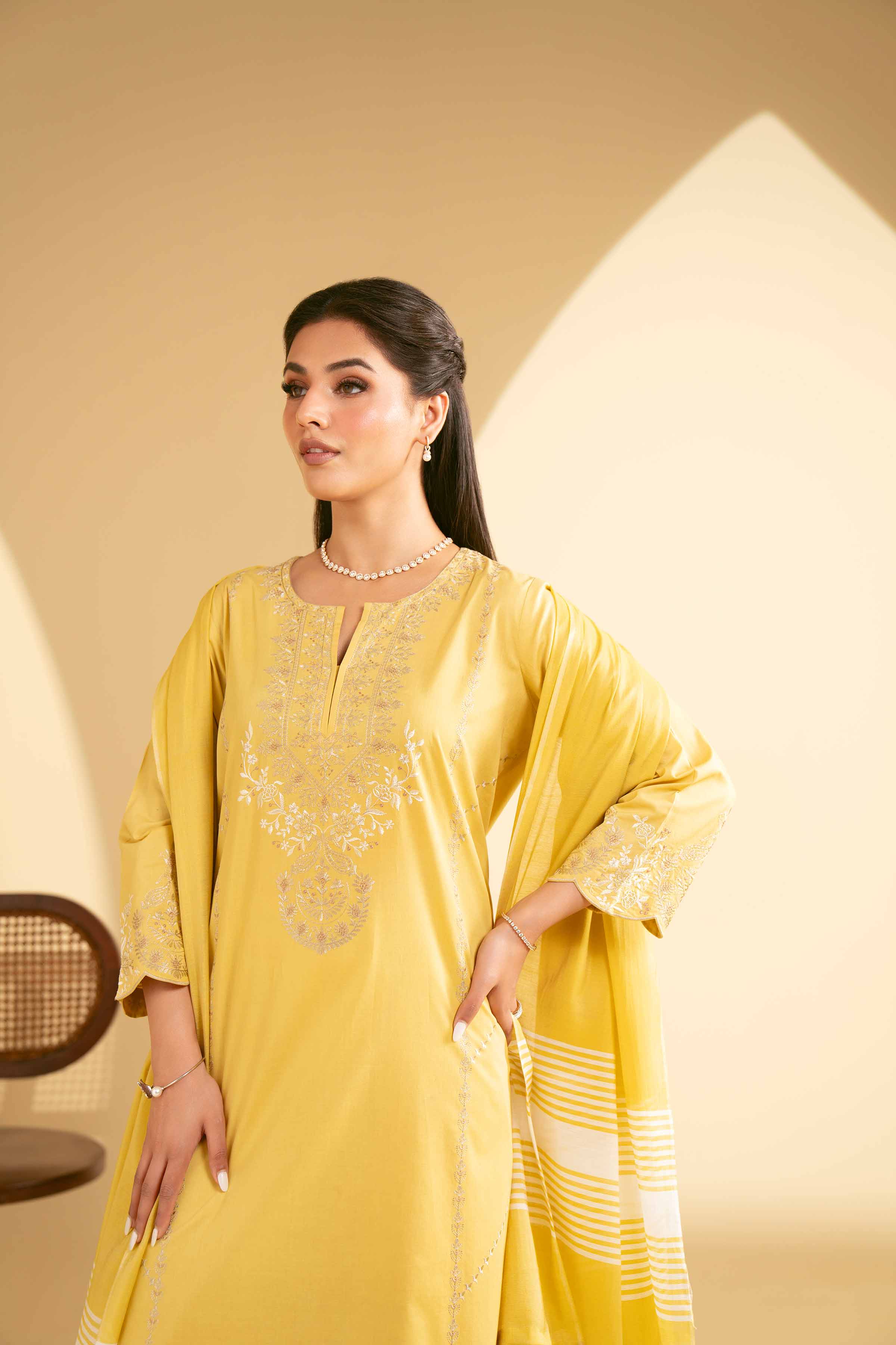 3 Piece - Embroidered Suit - KFE25-62 - Image 7