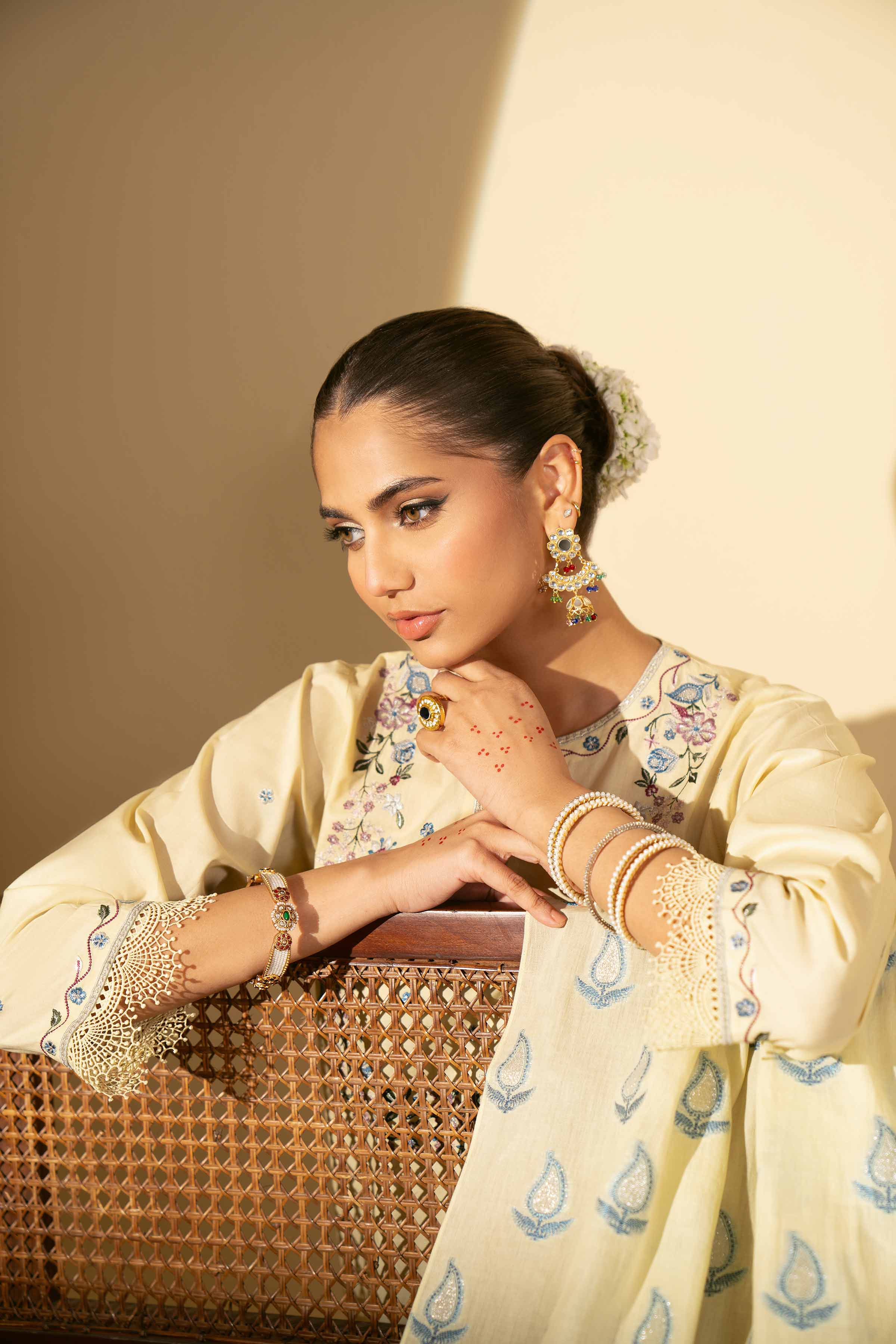 3 Piece -Embroidered Suit - KFE25-76 - Image 6