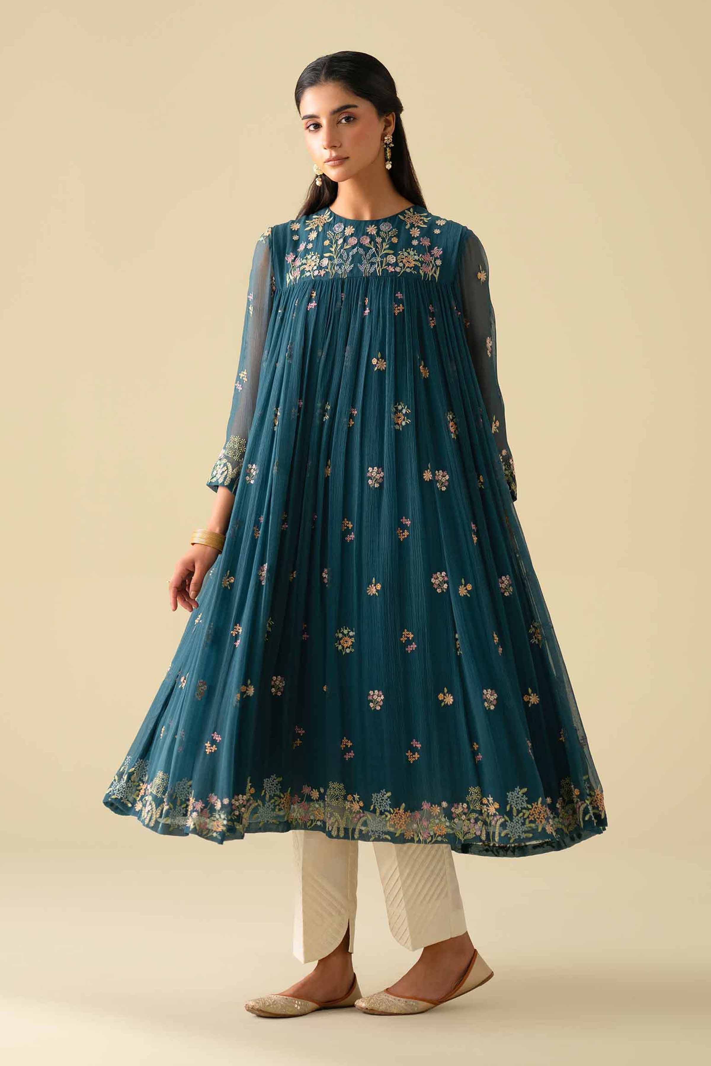 Embroidered Dress - KFE26-05 - Image 5