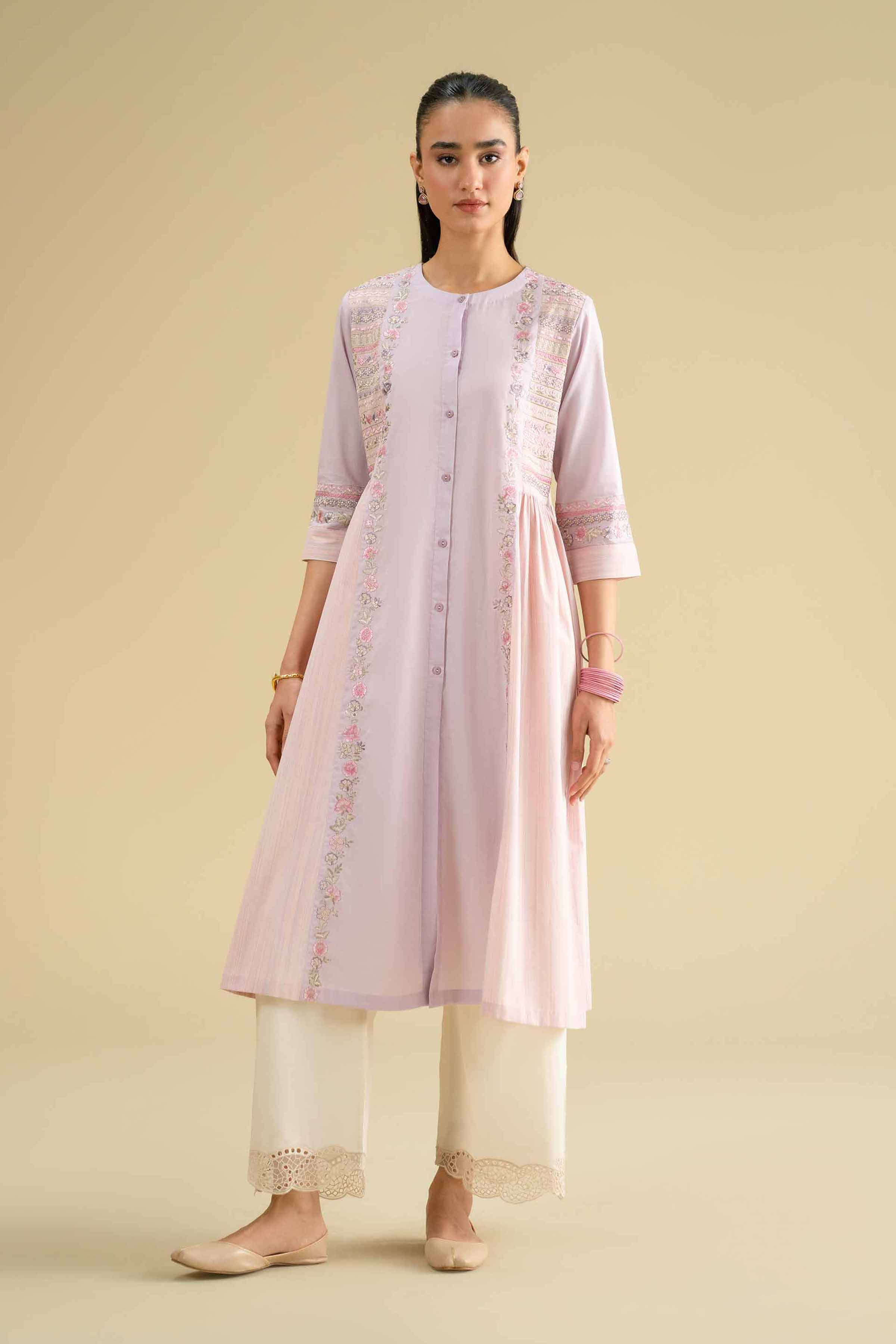 Embroidered Dress - KFE26-09 - Image 3