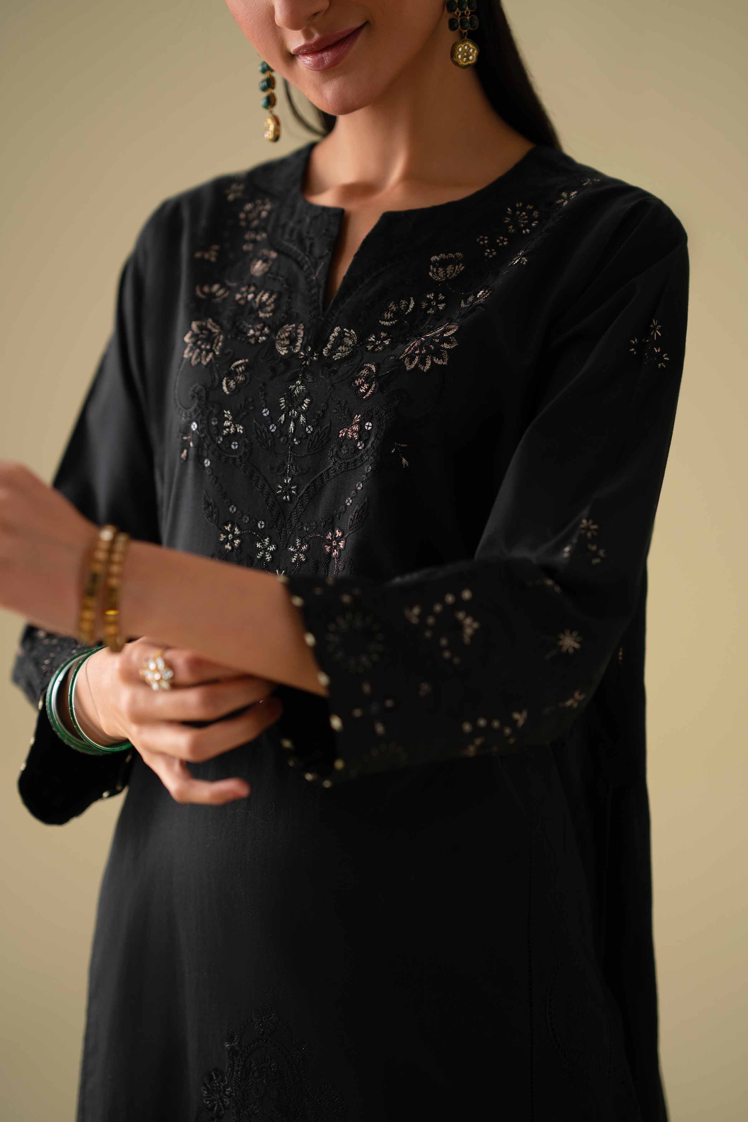 3 Piece - Embroidered Suit - KFE26-102 - Image 7