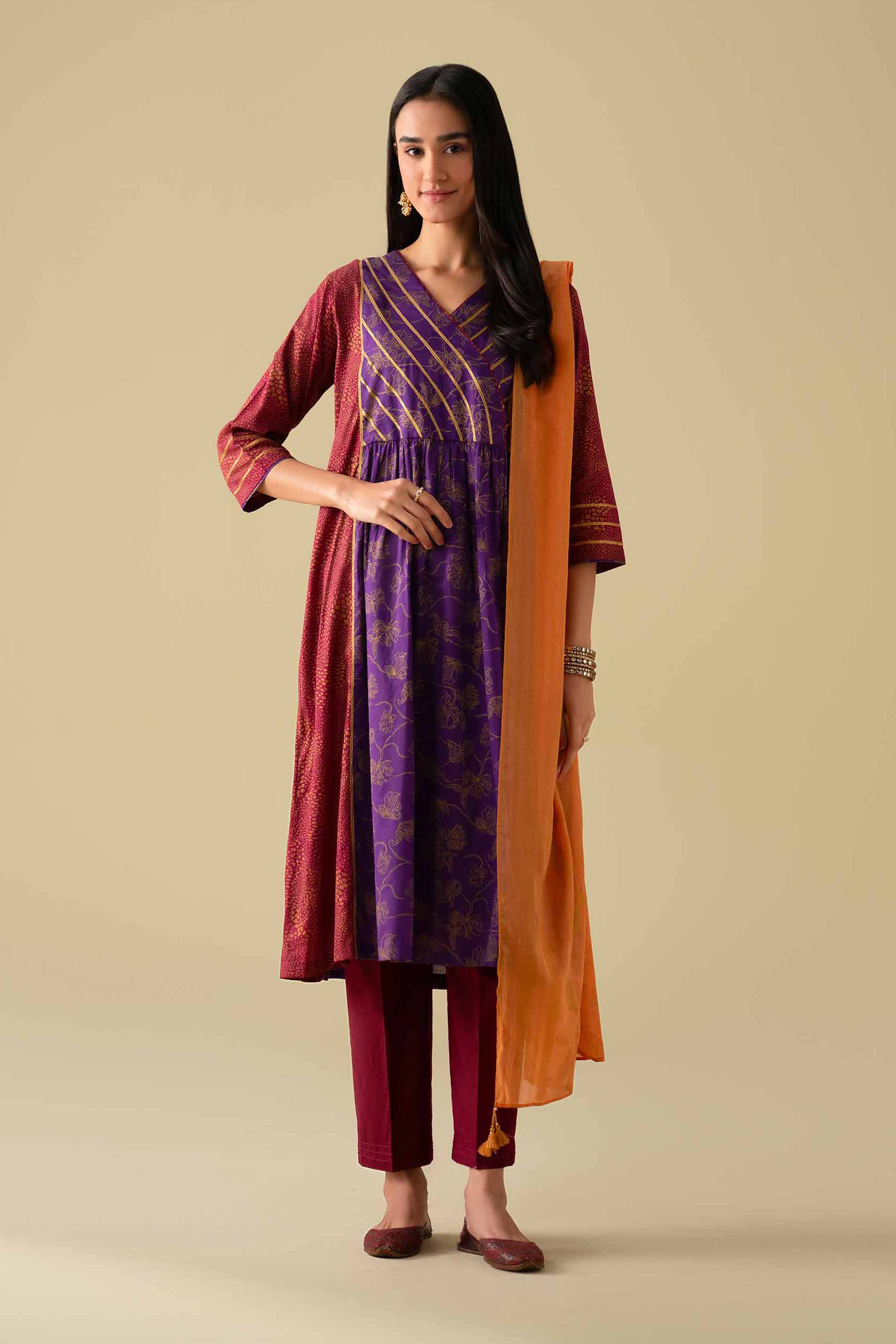 3 Piece - Printed Suit - KFE26-114 - Image 3