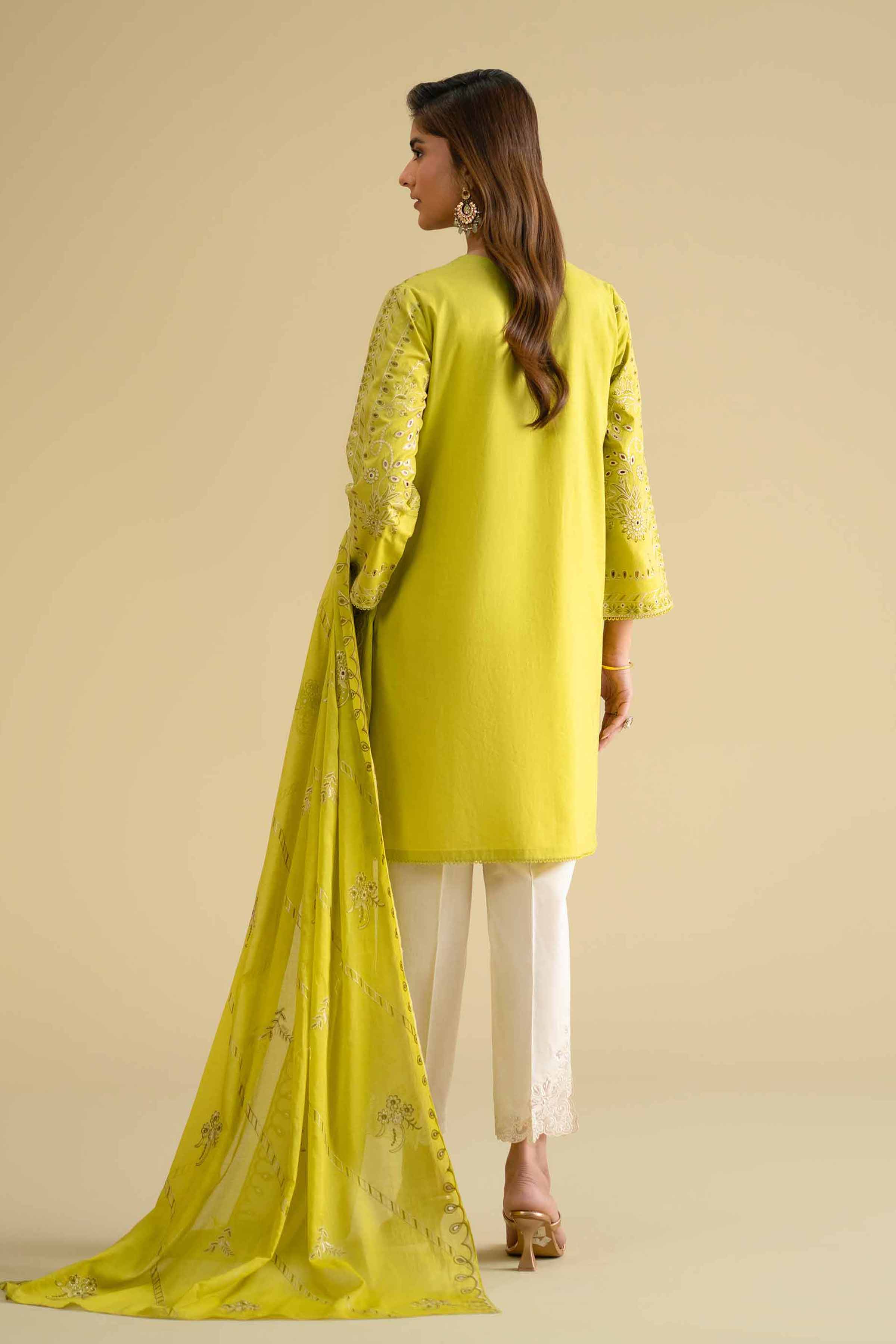 2 Piece - Embroidered Suit - KFE26-18 - Image 3