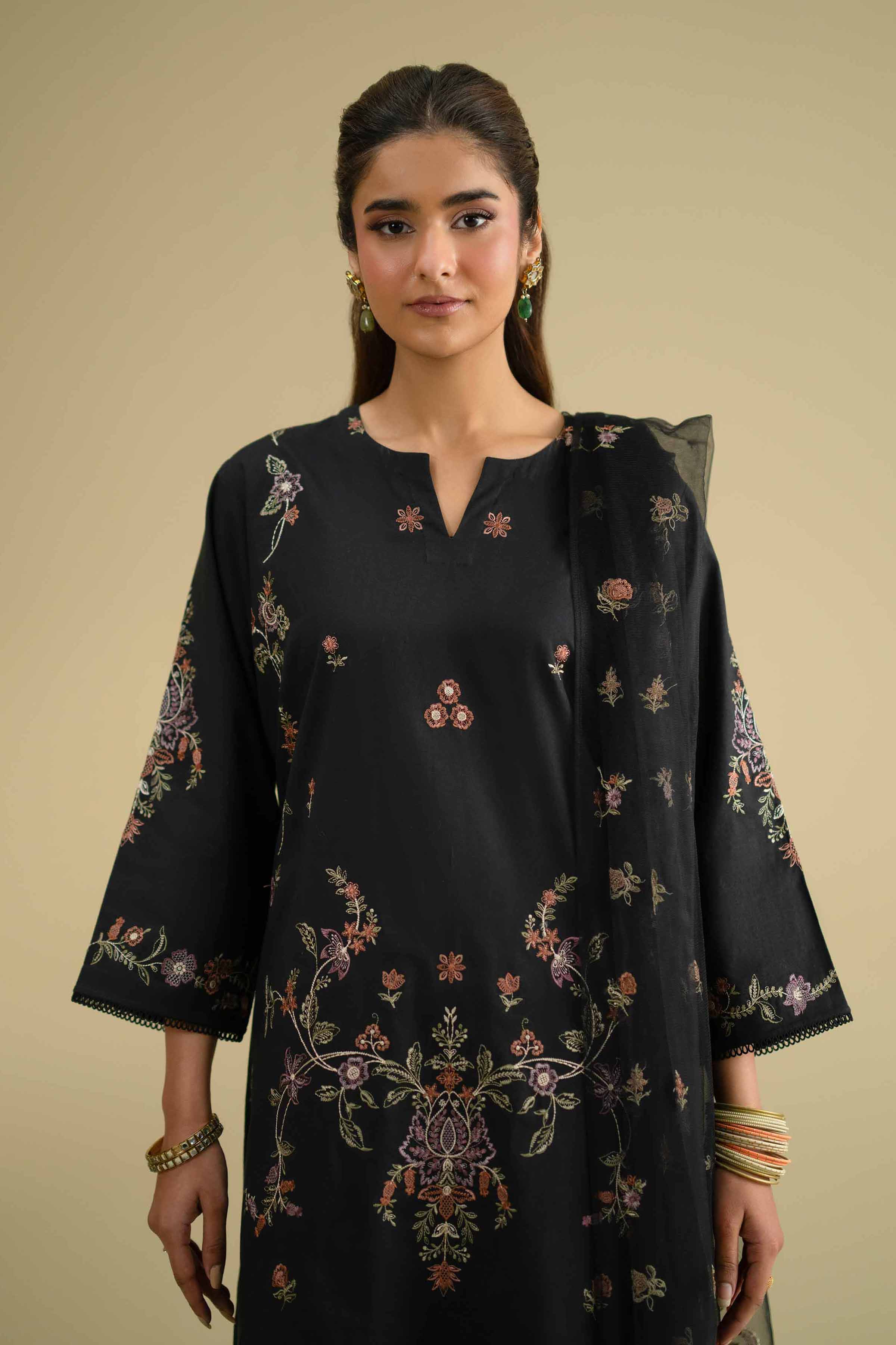 2 Piece - Embroidered Suit - KFE26-20 - Image 7