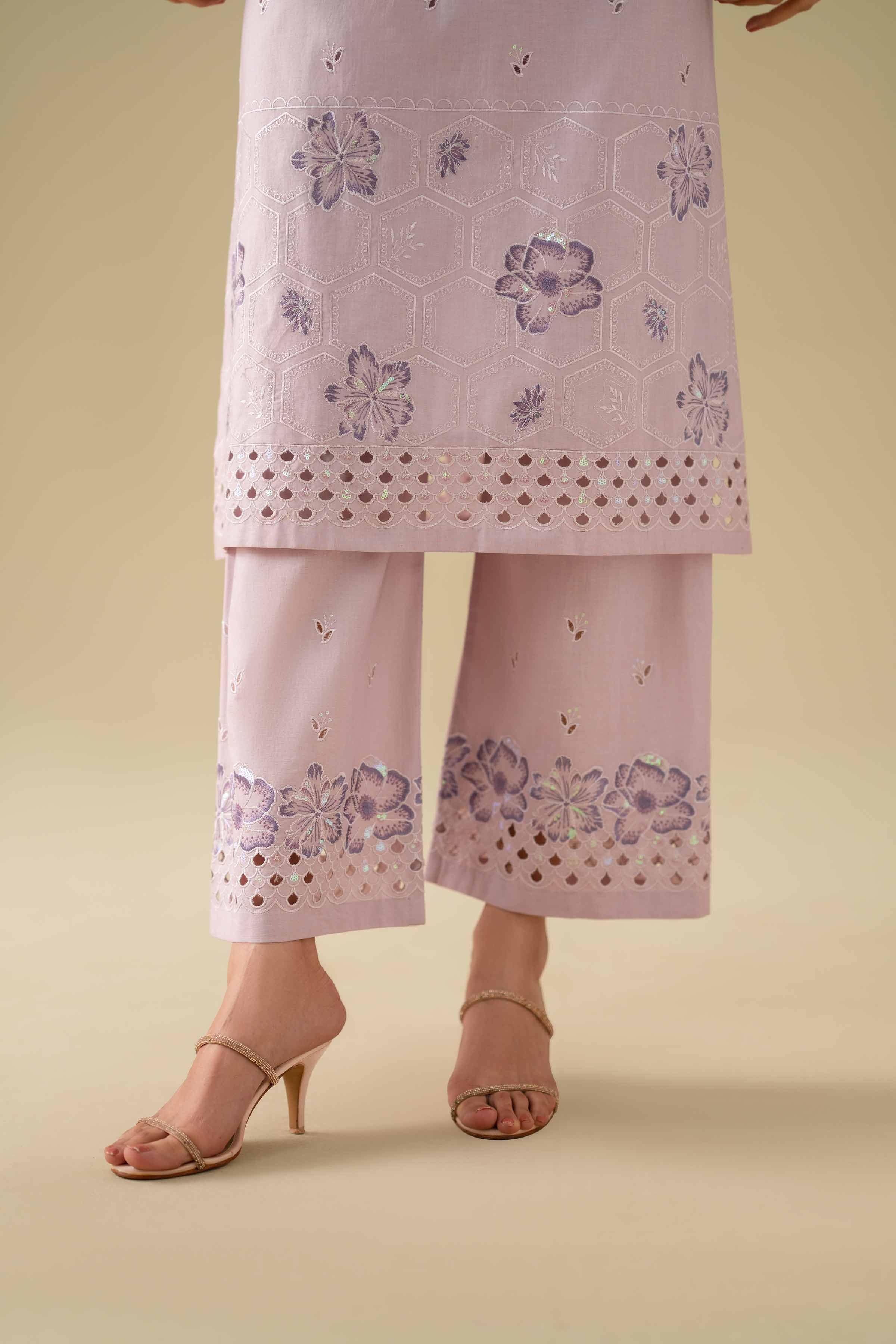 2 Piece - Embroidered Suit - KFE26-34 - Image 7