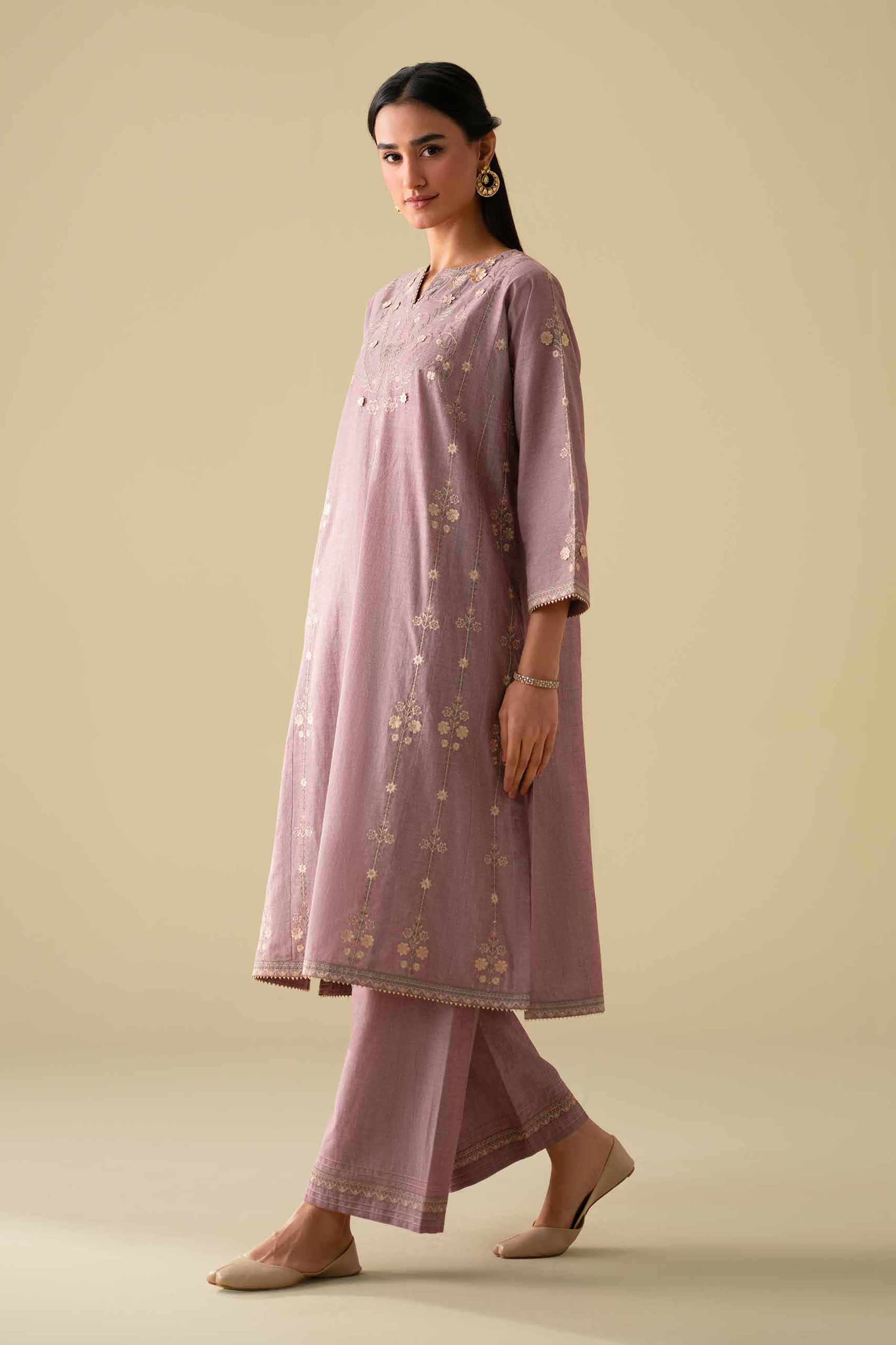 2 Piece - Embroidered Suit - KFE26-36 - Image 5