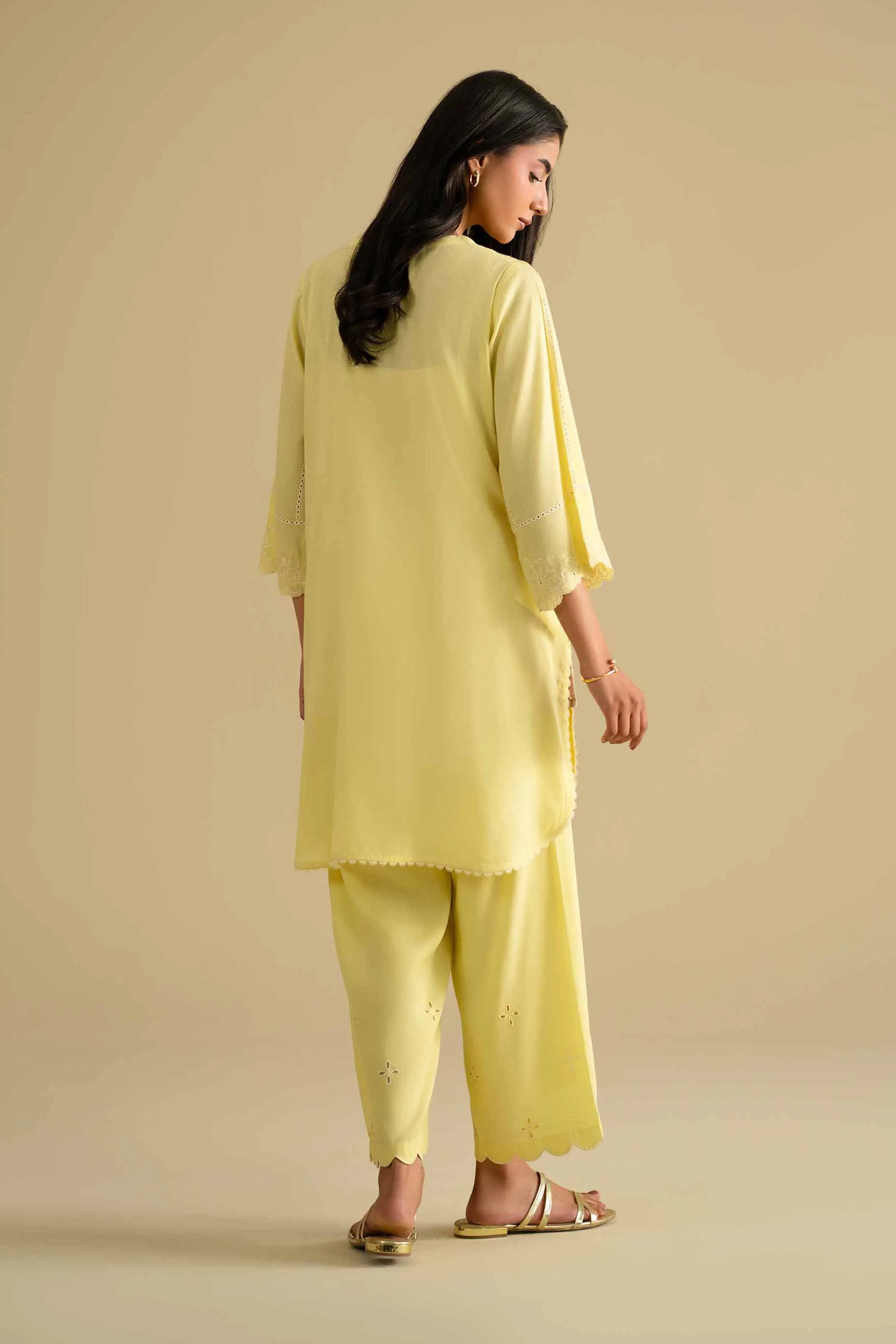 2 Piece - Embroidered Suit - KFE26-39 - Image 4