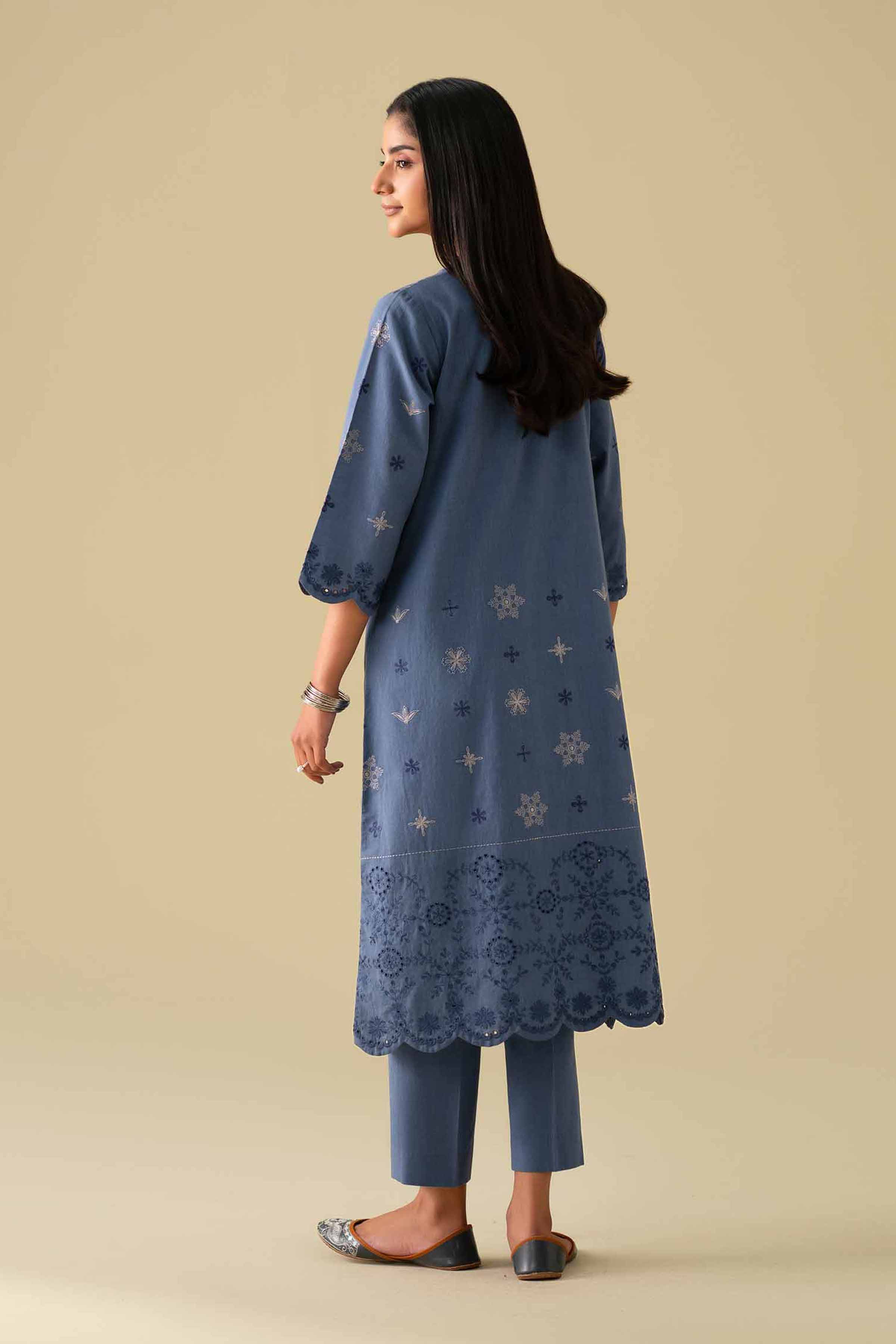 2 Piece - Embroidered Suit - KFE26-42 - Image 3