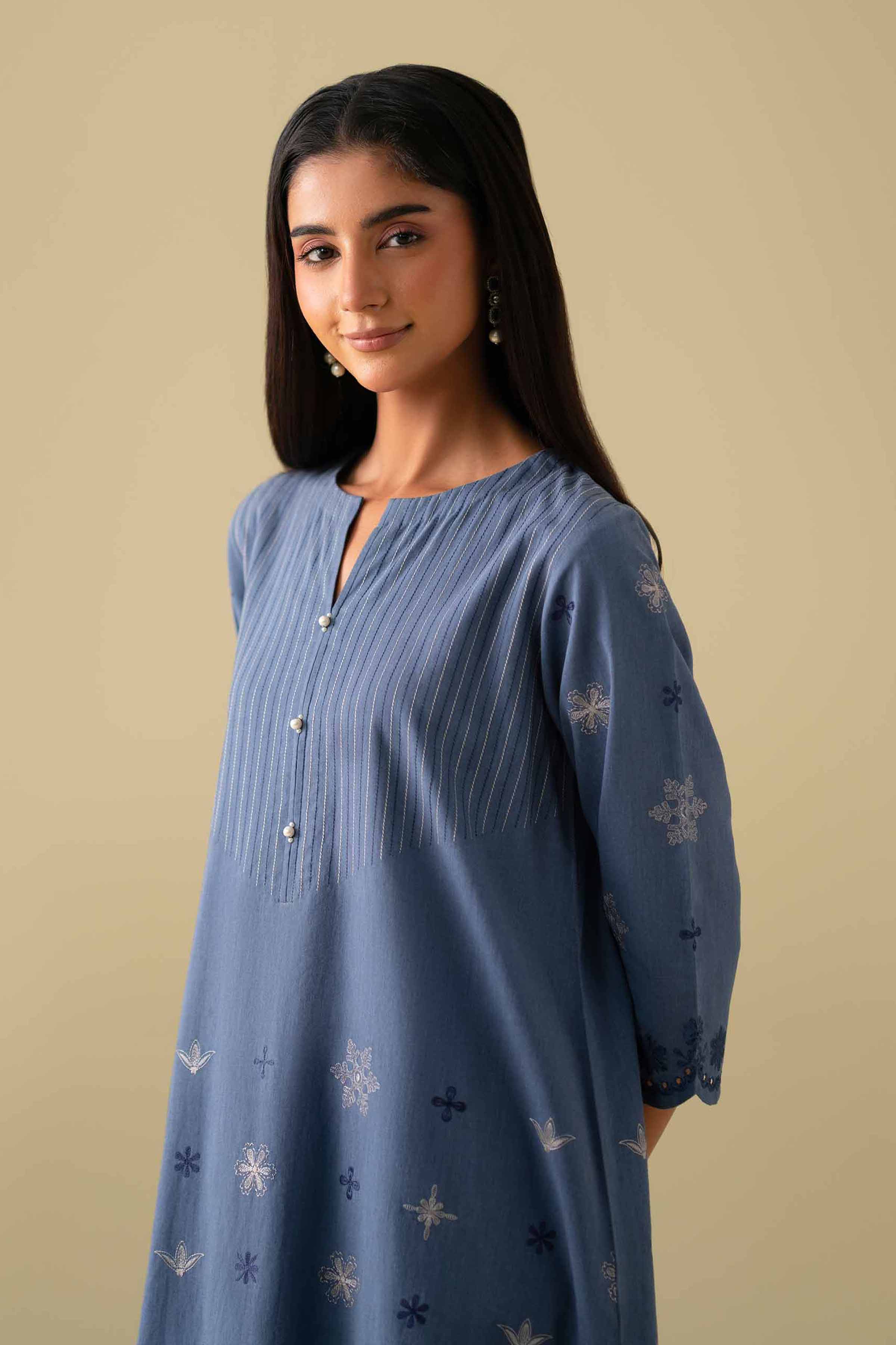2 Piece - Embroidered Suit - KFE26-42 - Image 5
