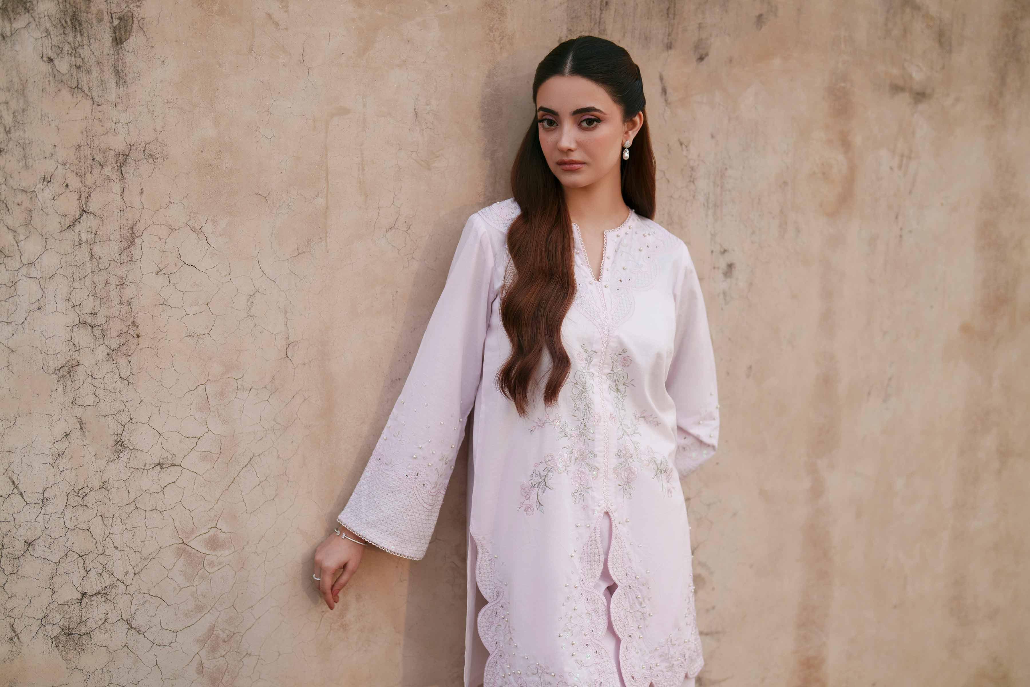 2 Piece - Embroidered Suit - KFE26-46 - Image 10