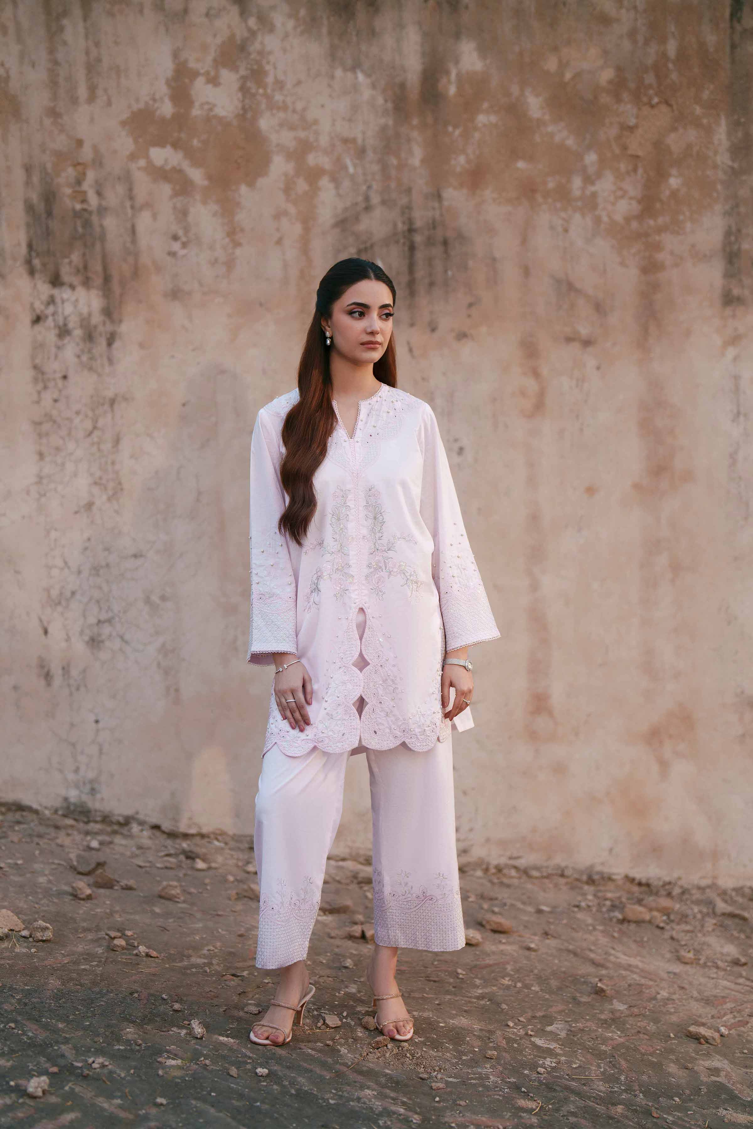2 Piece - Embroidered Suit - KFE26-46 - Image 3