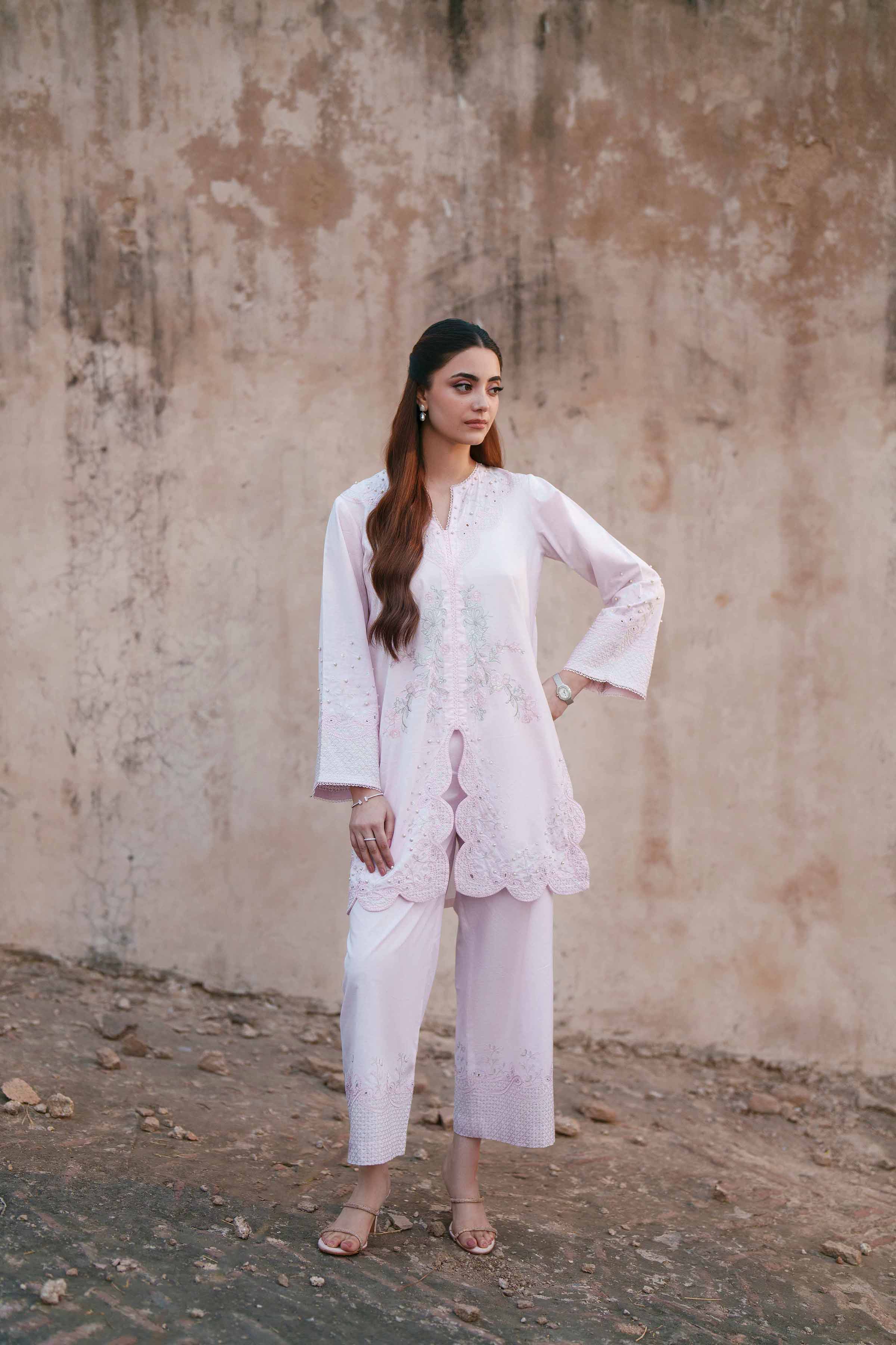 2 Piece - Embroidered Suit - KFE26-46 - Image 8
