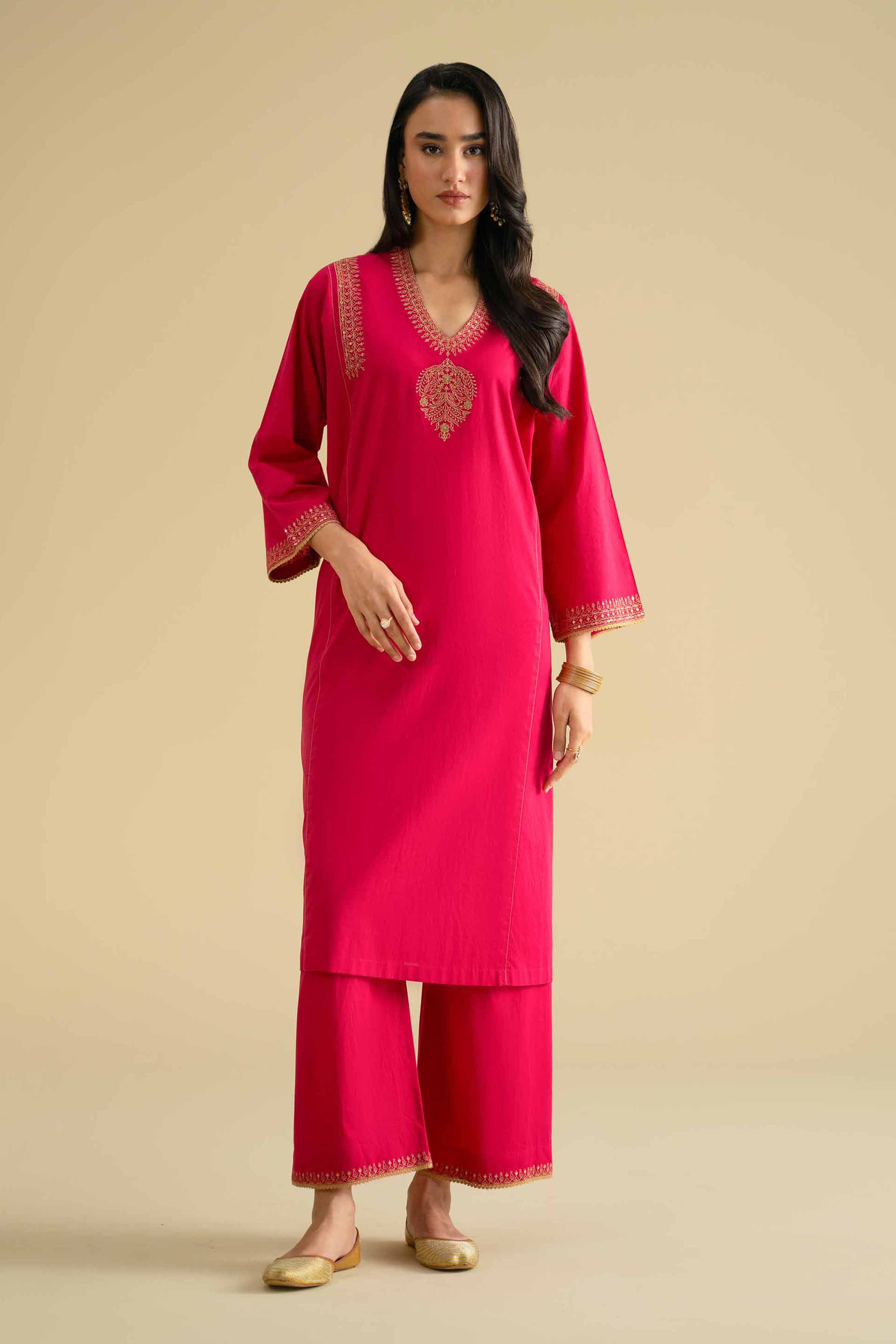 2 Piece - Embroidered Suit - KFE26-53 - Image 6