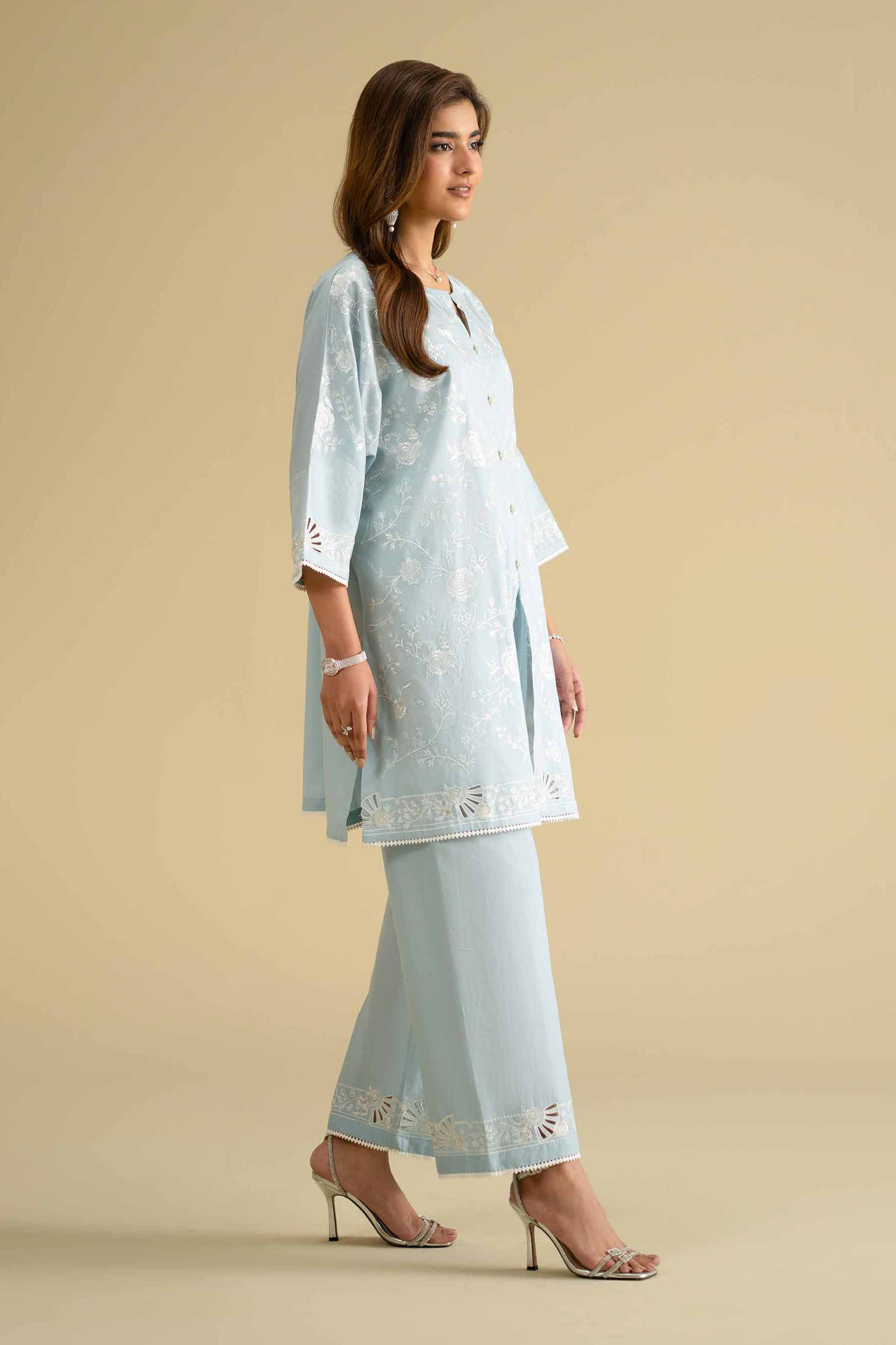 2 Piece - Embroidered Suit - KFE26-57 - Image 6