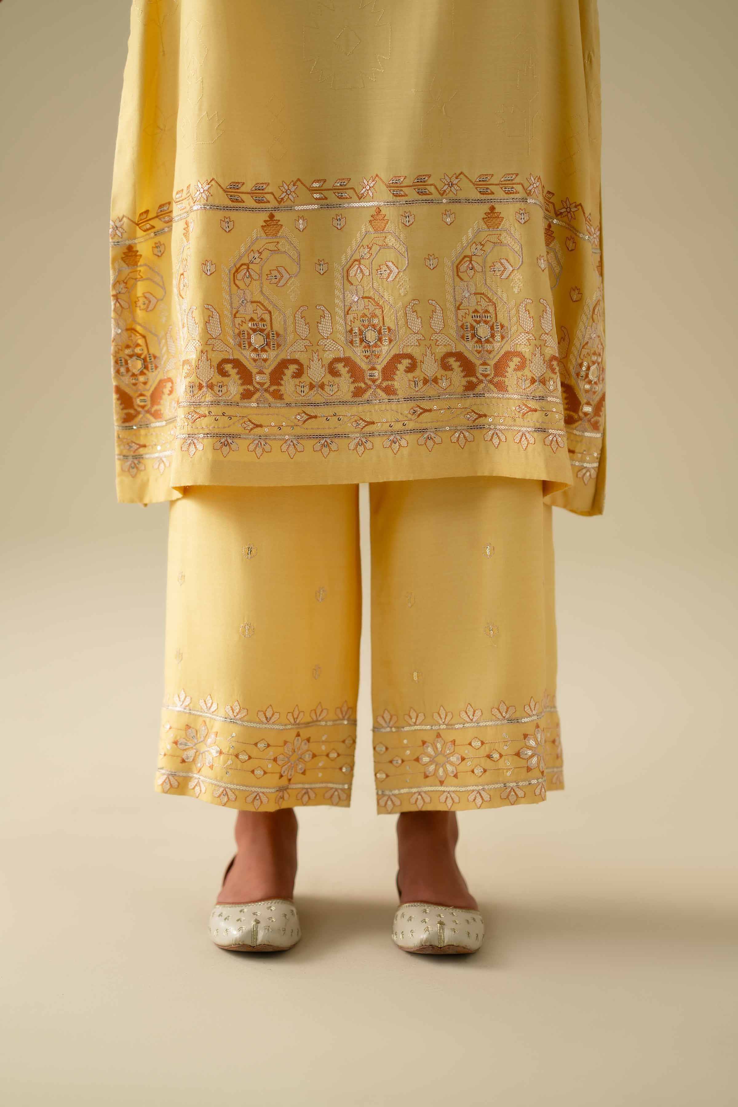 2 Piece - Embroidered Suit - KFE26-68 - Image 10