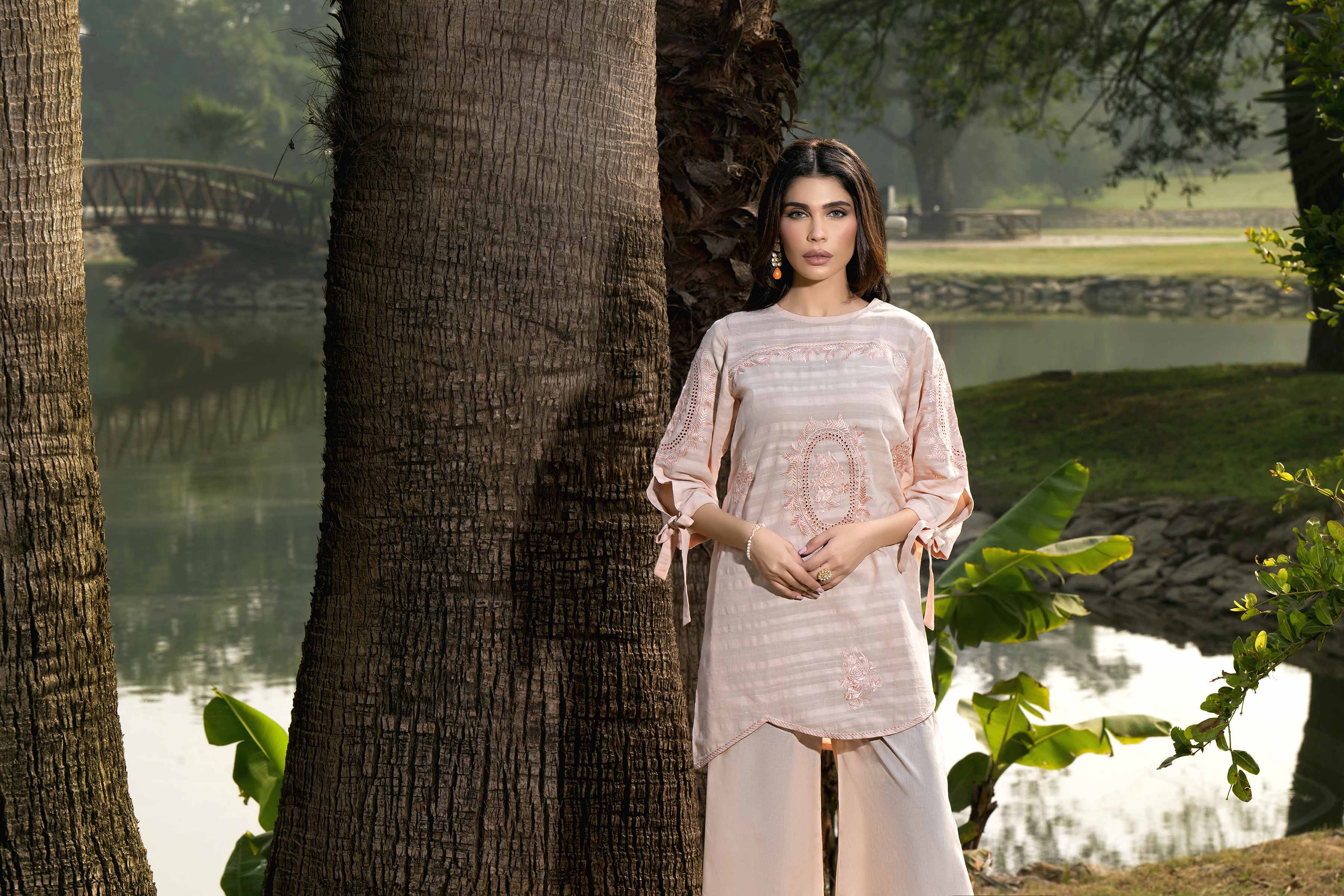 2 Piece - Embroidered Suit - KFS24-18 - Image 4
