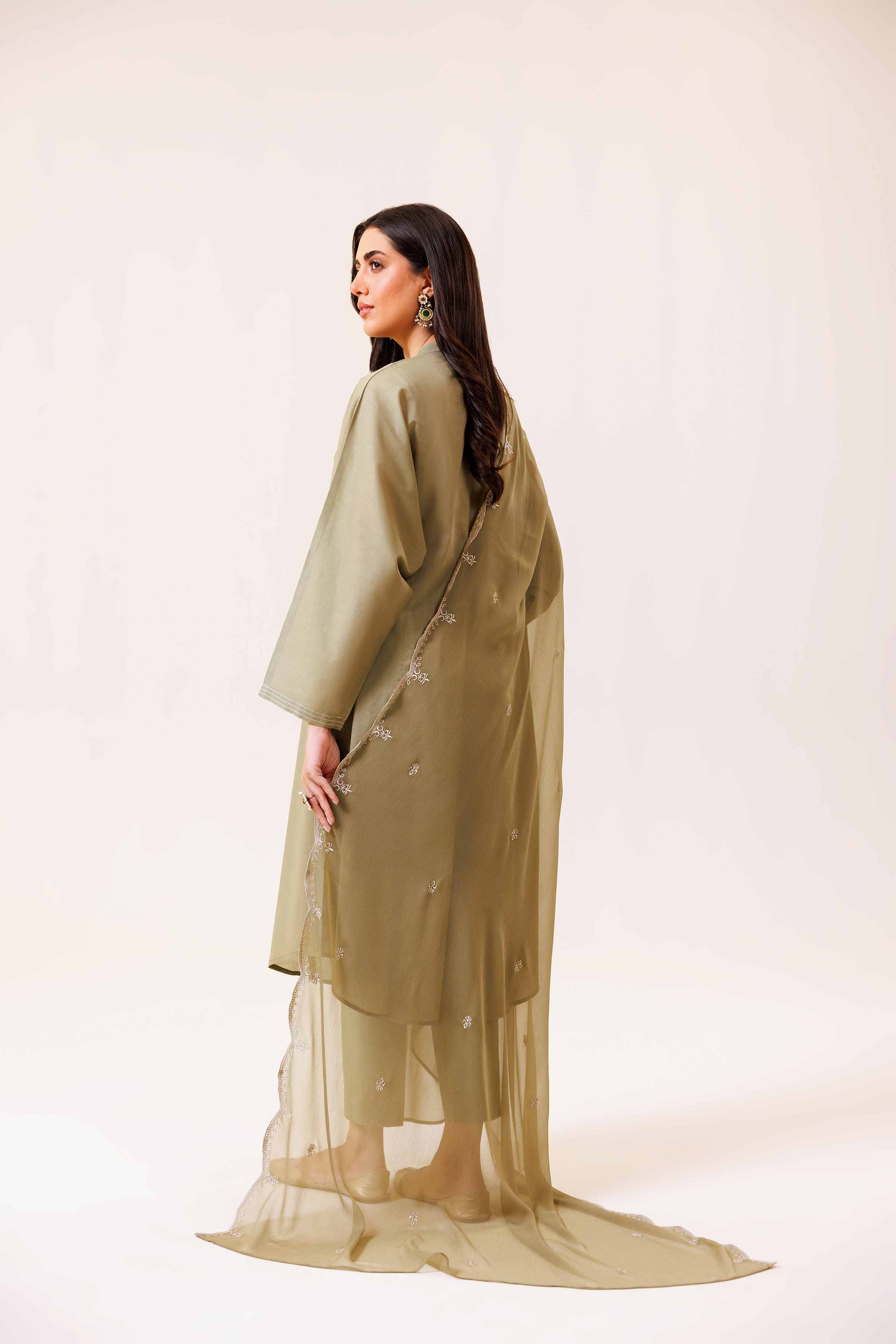 3 Piece - Embroidered Suit - KFS24-81 - Image 3