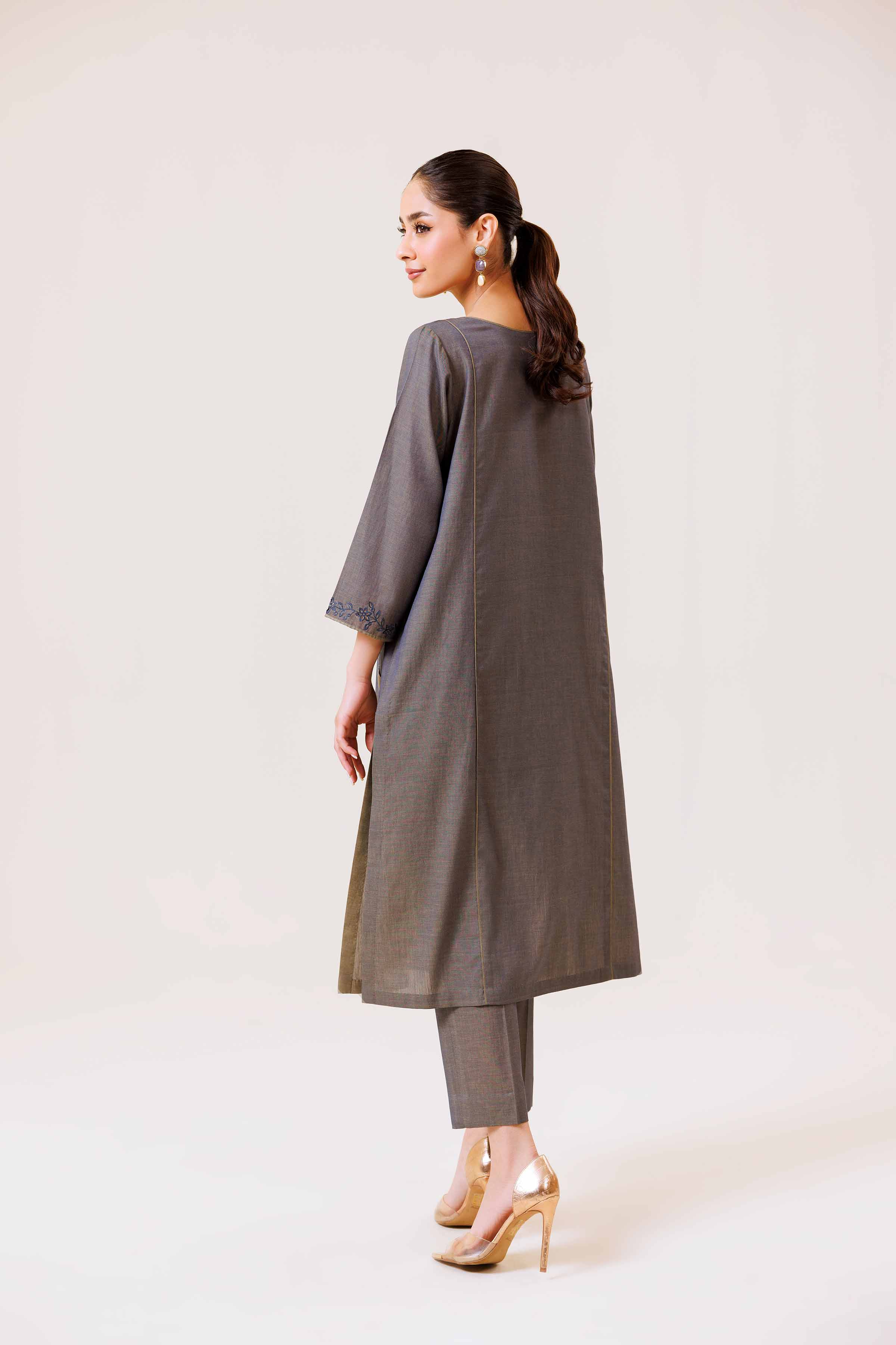 2 Piece - Embroidered Suit - KFS24-87 - Image 3