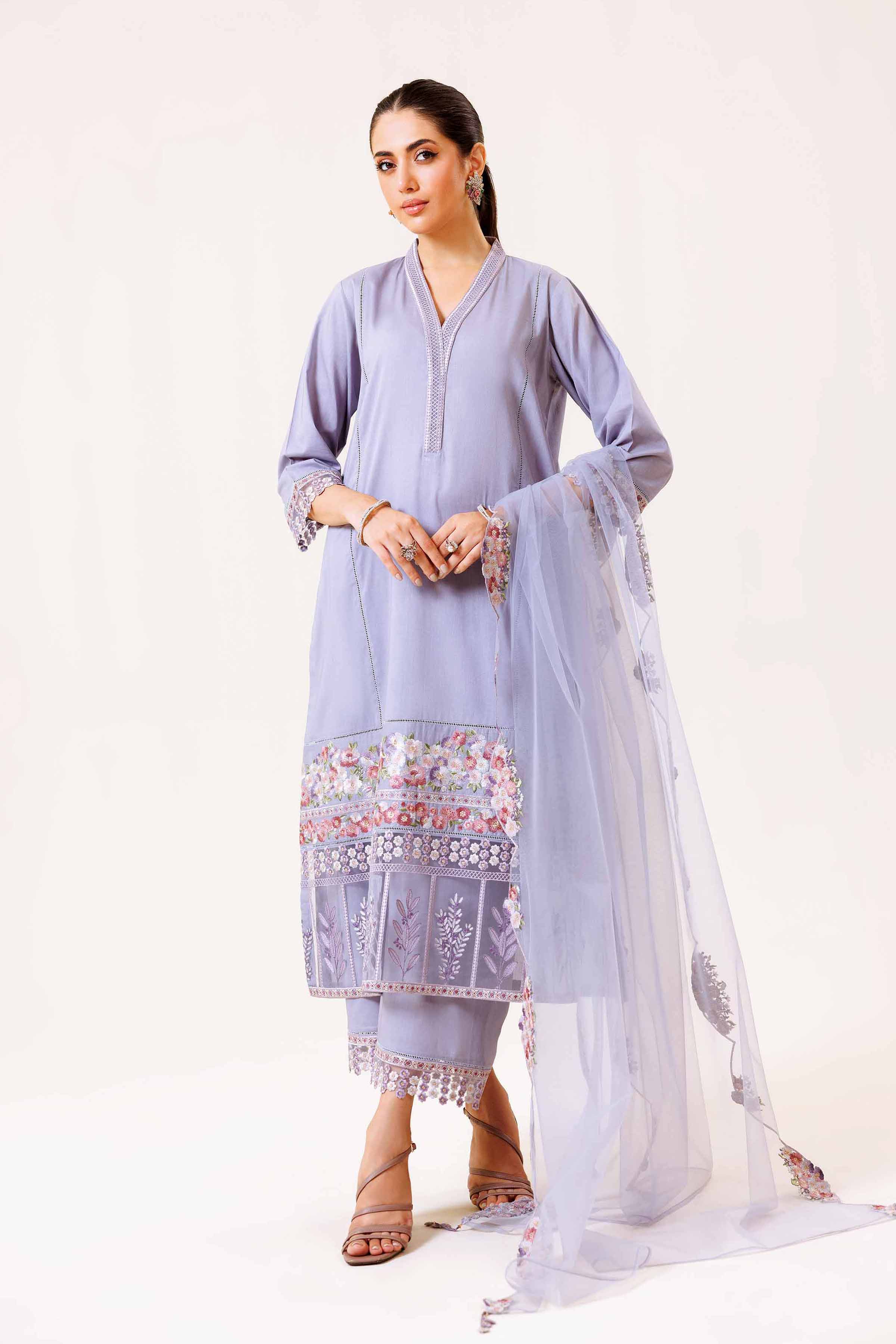 3 Piece - Embroidered Suit - KFS24-88 - Image 2