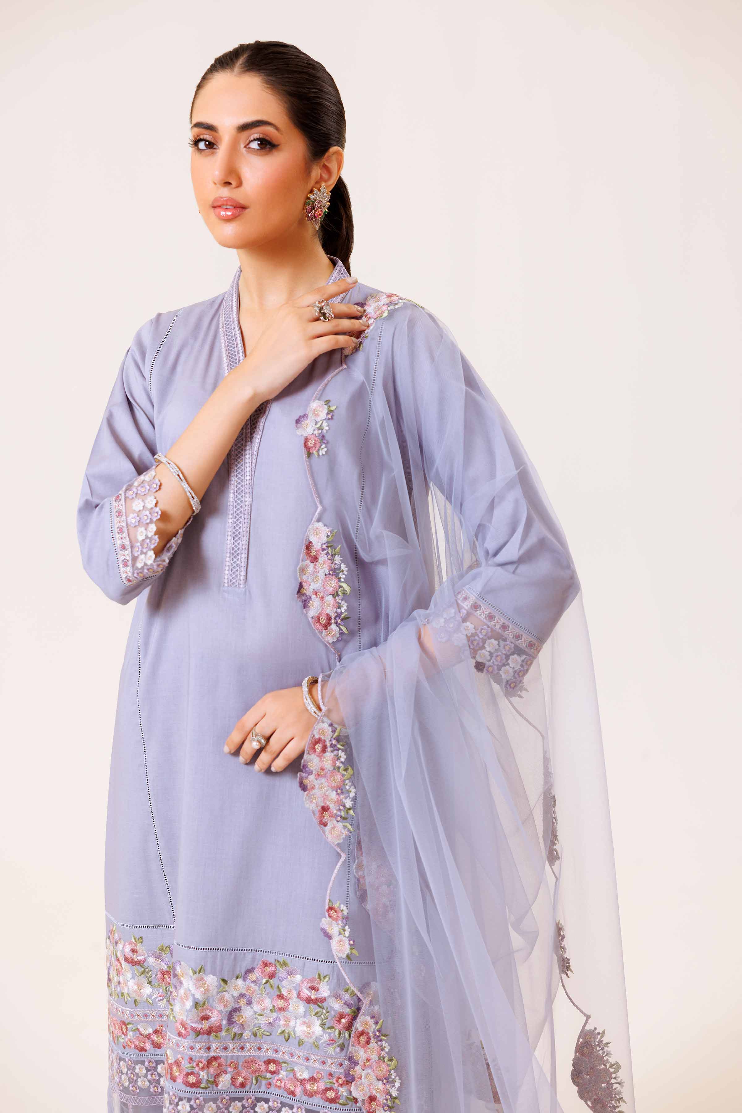 3 Piece - Embroidered Suit - KFS24-88 - Image 6